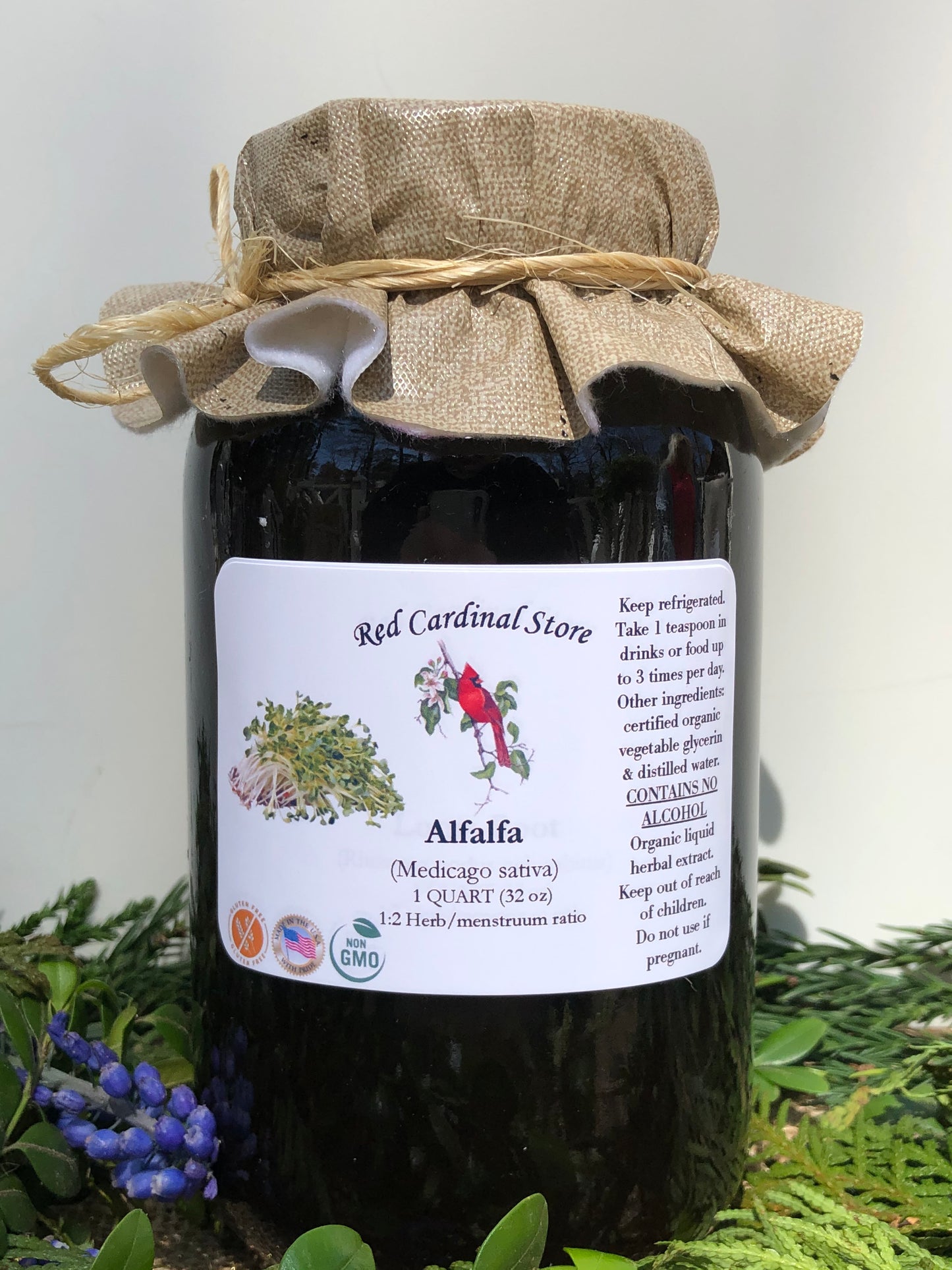 Alfalfa Tincture Herb Extract Double Extraction