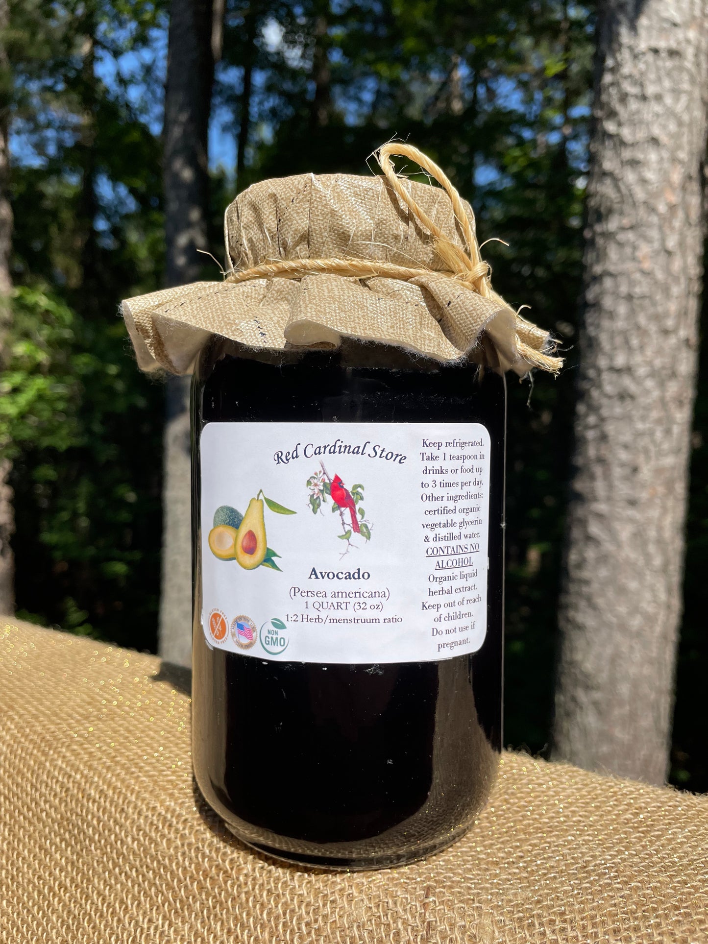 Avocado Seed Tincture Herb Extract Double Extraction