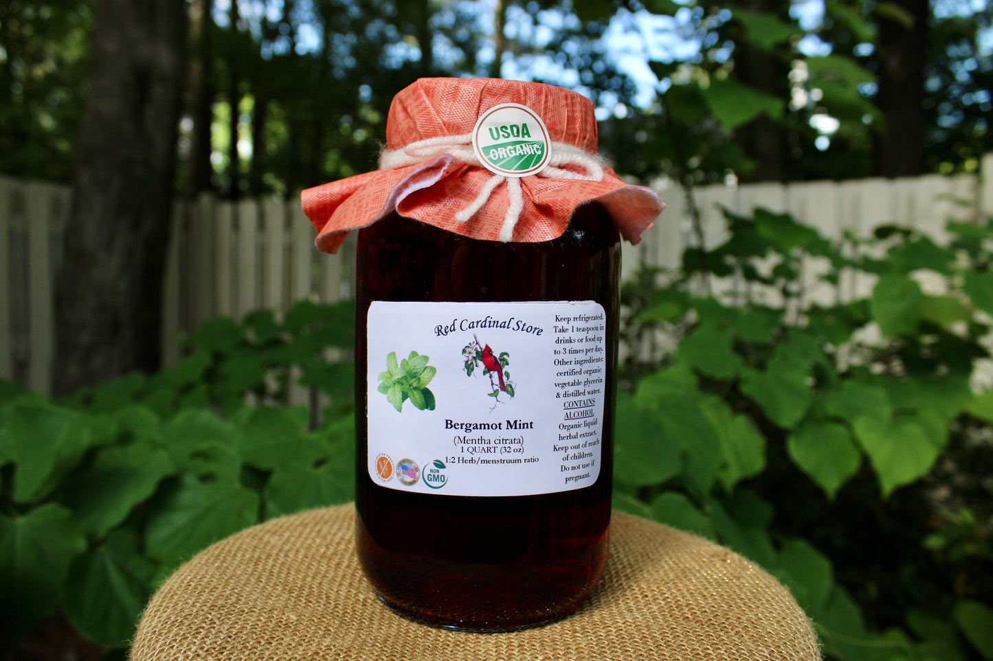 Bergamot Mint (Mentha Citrata) Tincture Herb Extract Double Extraction