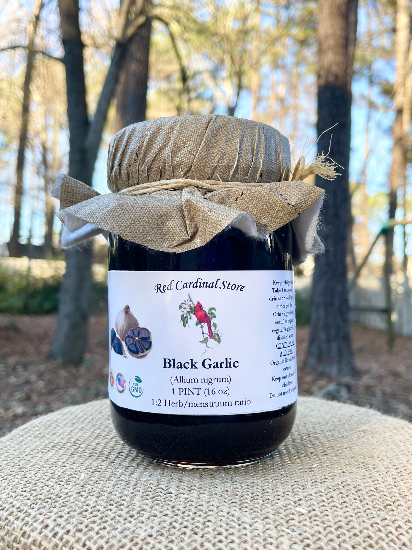 Black Garlic Tincture Herb Extract Double Extraction