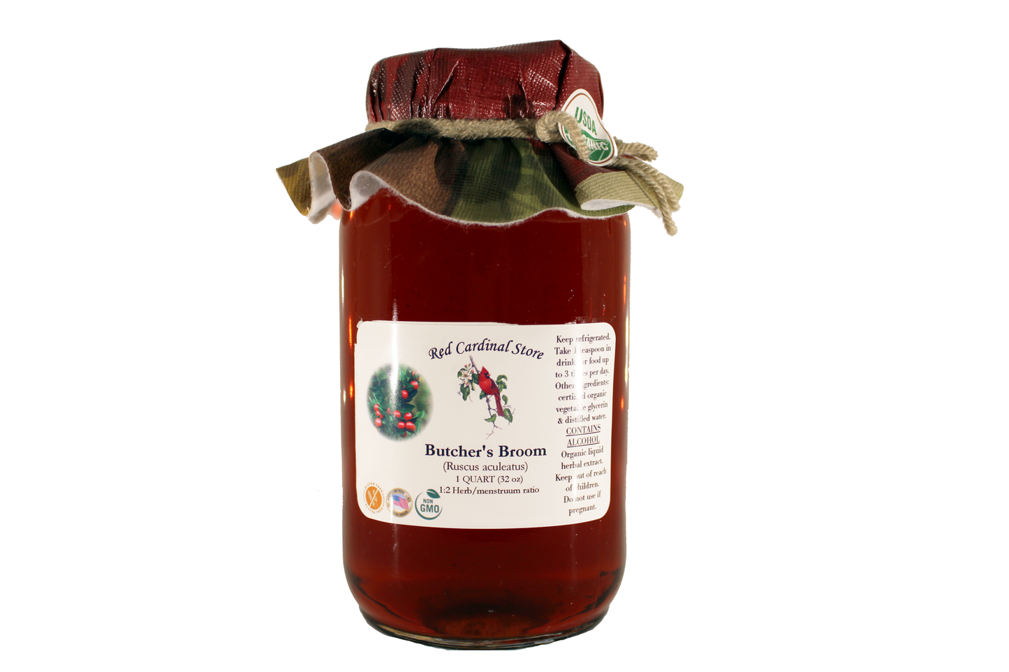 Butcher's Broom Root Tincture Herb Extract Double Extraction