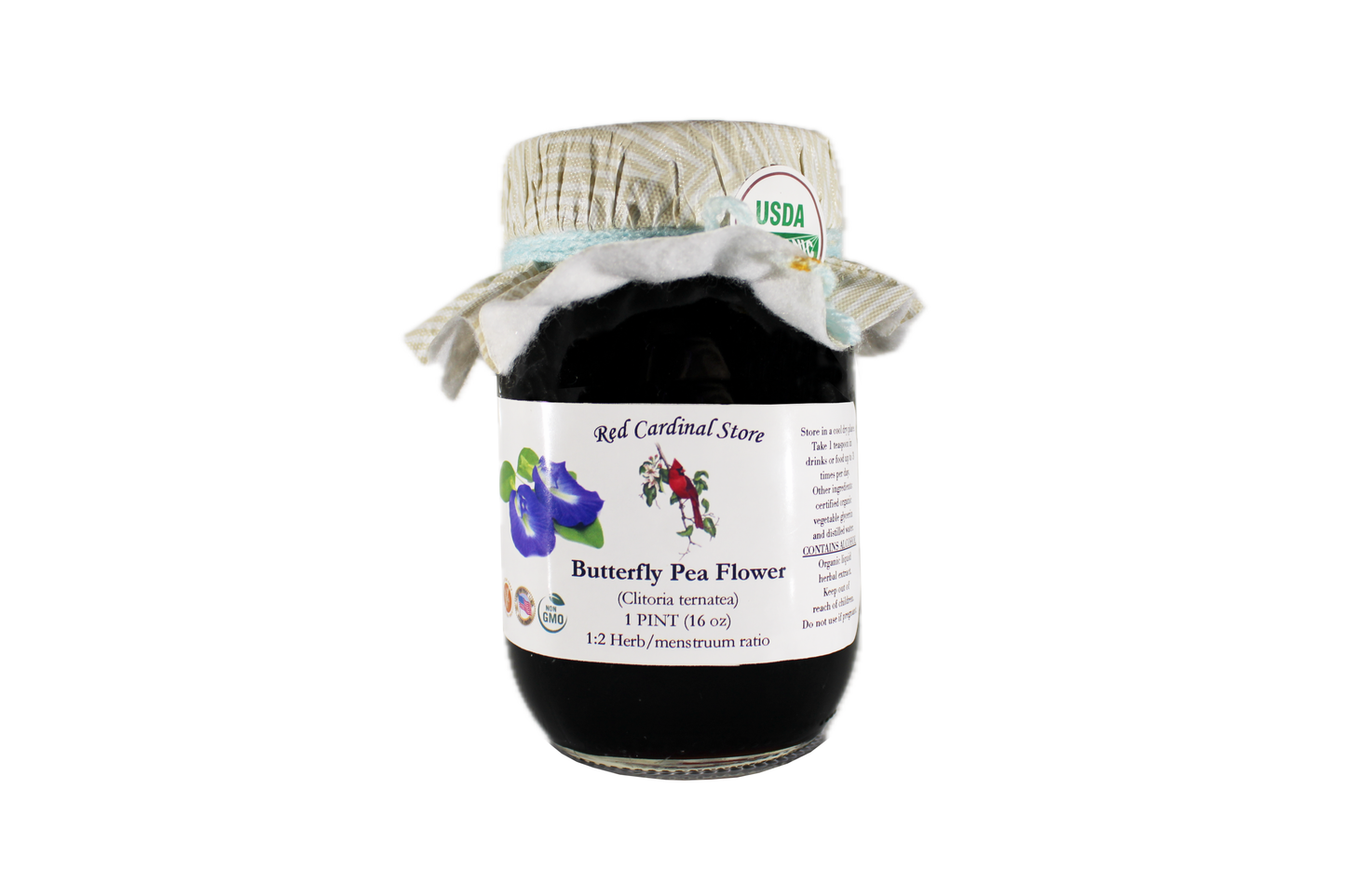 Butterfly Pea Flower Tincture Herb Extract Double Extraction