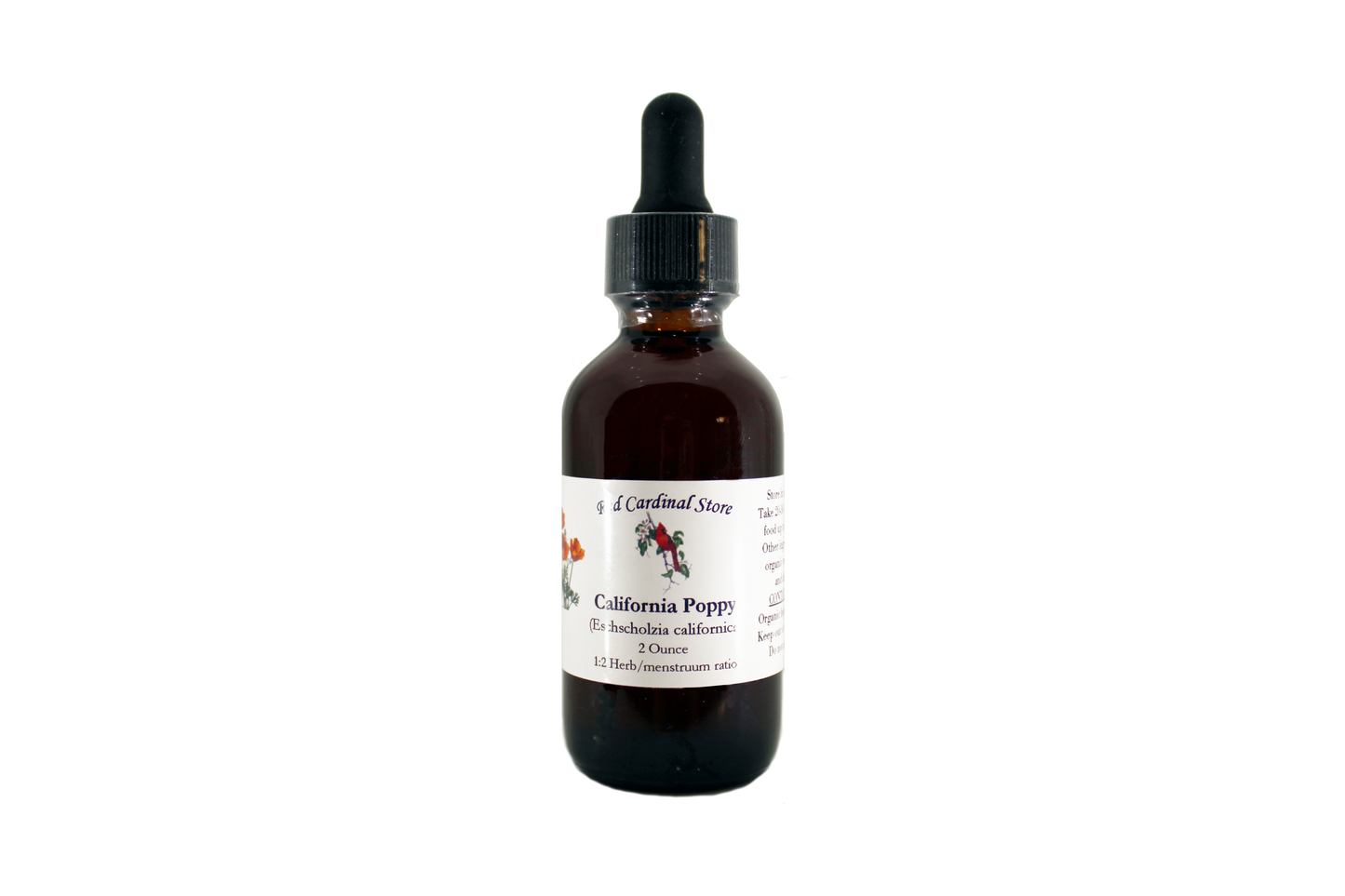 California Poppy Tincture Herb Extract Double Extraction
