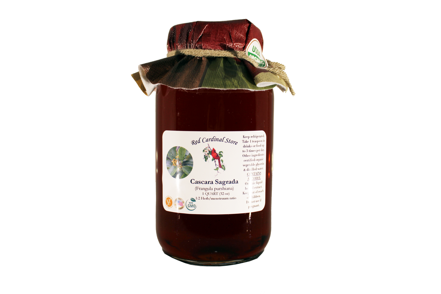 Cascara Sagrada Tincture Herb Extract Double Extraction