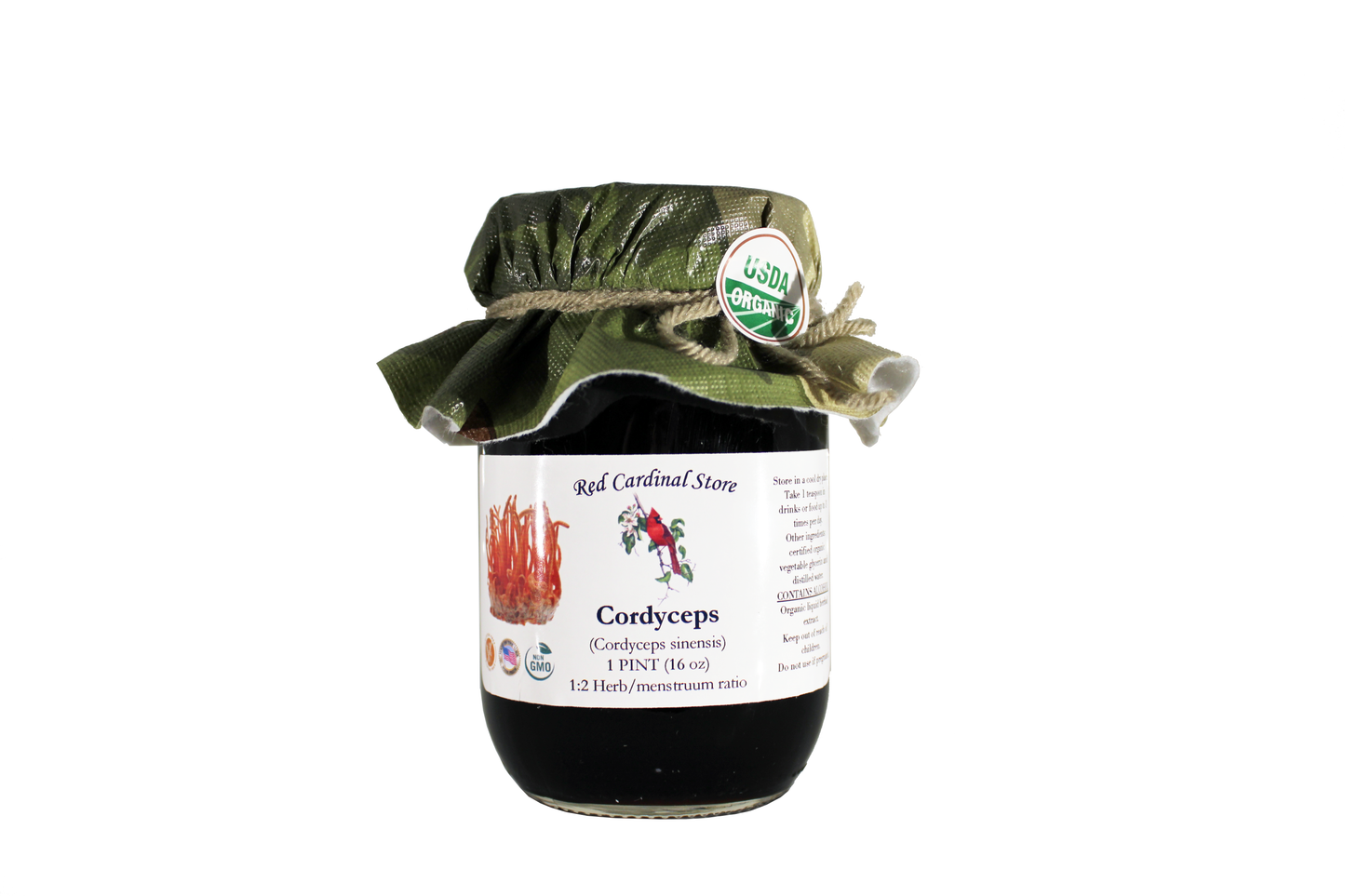 Cordyceps Mushroom Tincture Herb Extract Double Extraction