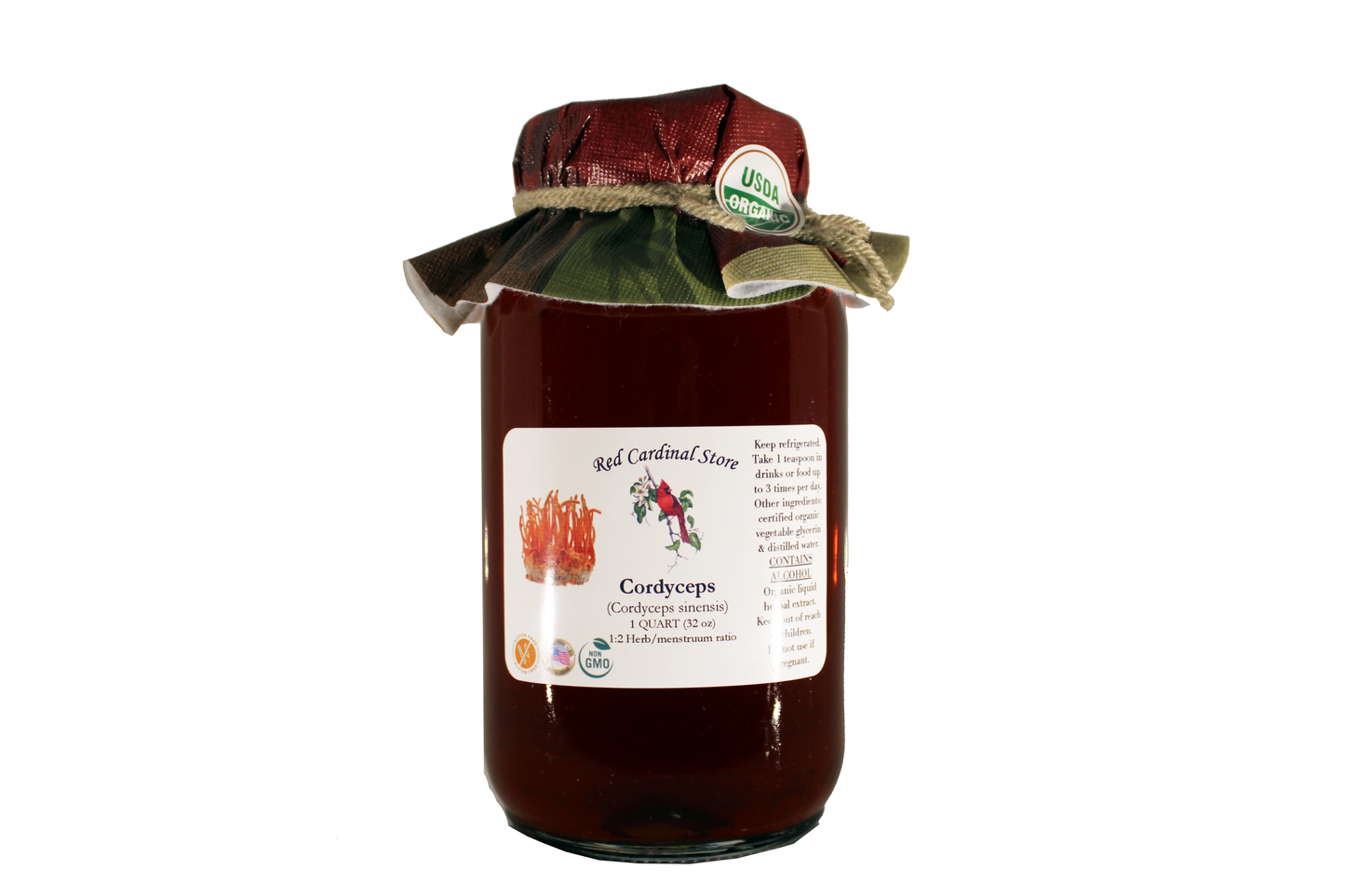 Cordyceps Mushroom Tincture Herb Extract Double Extraction