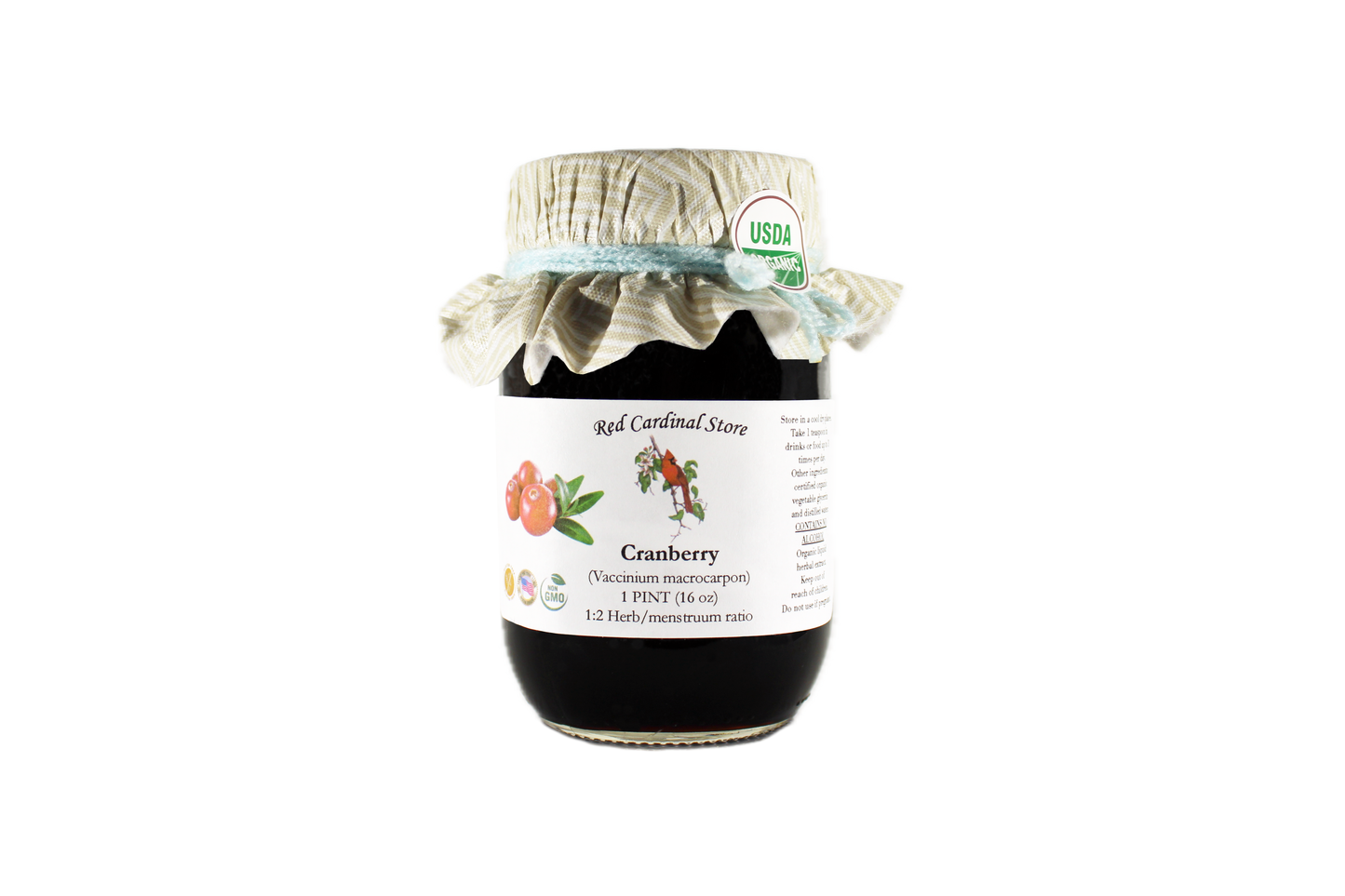 Cranberry Tincture Herb Extract Double Extraction