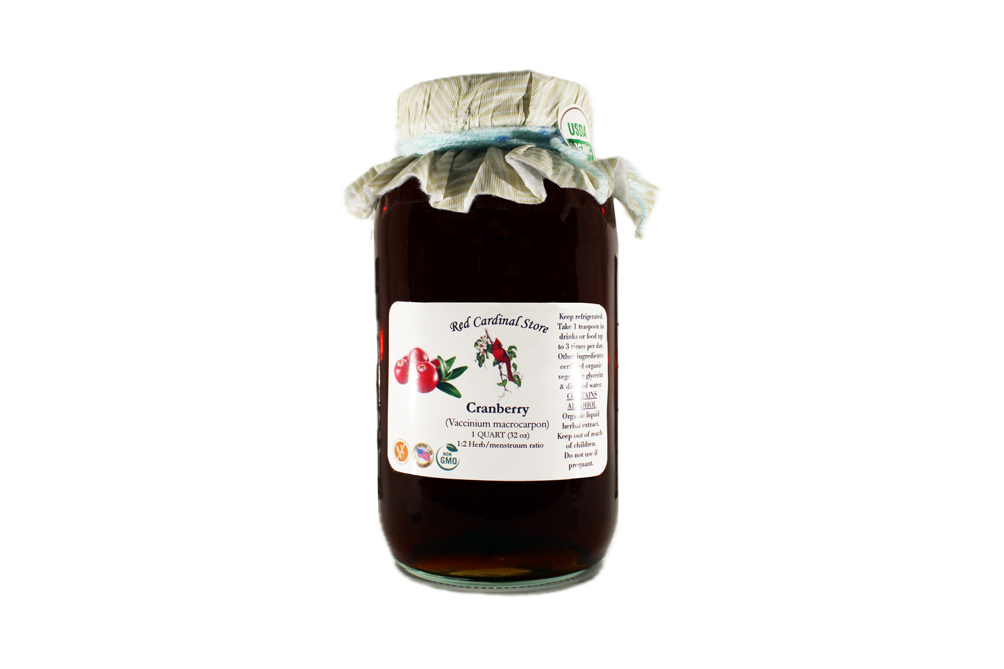 Cranberry Tincture Herb Extract Double Extraction