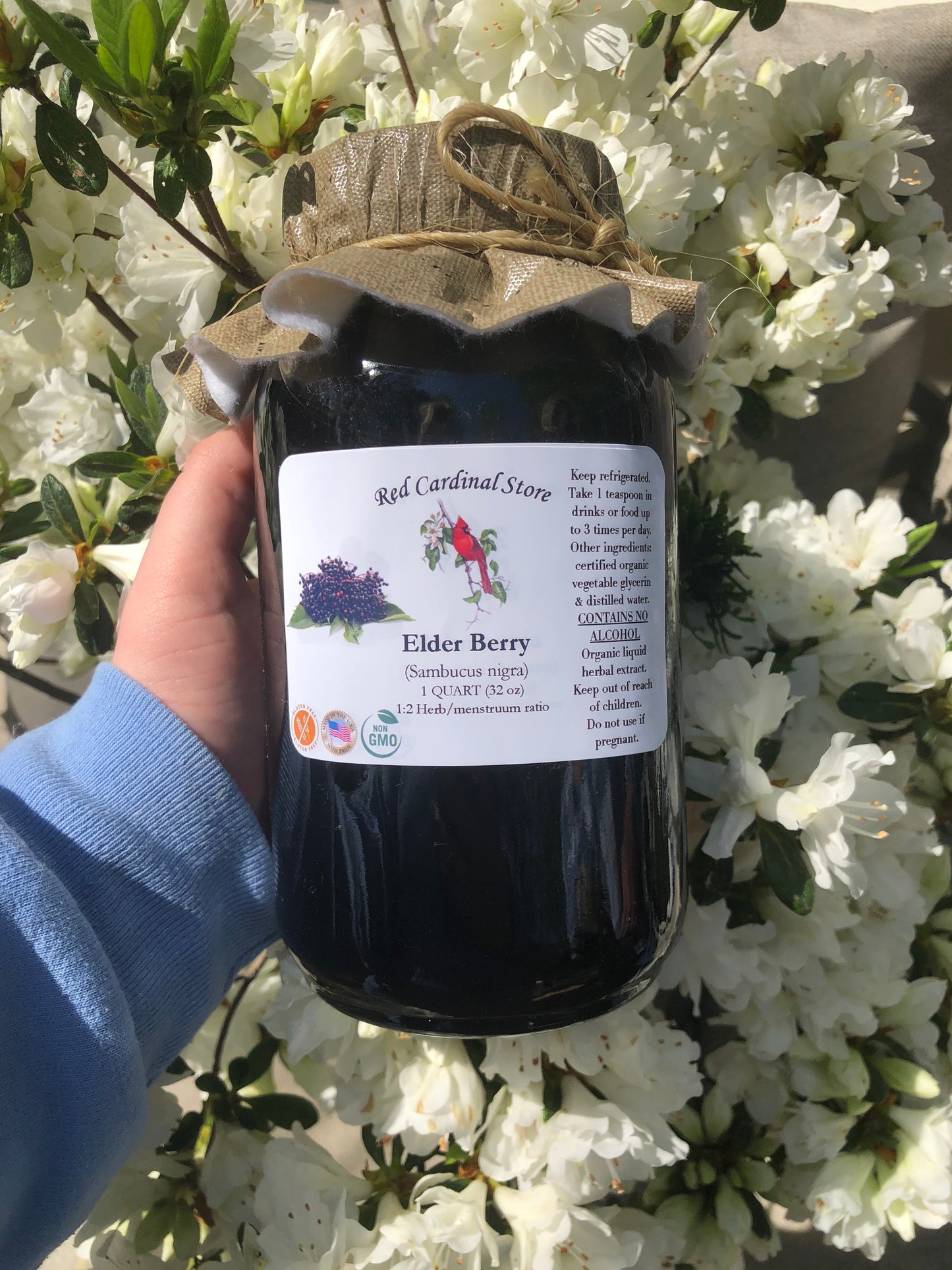 Elderberry Tincture Herb Extract Double Extraction