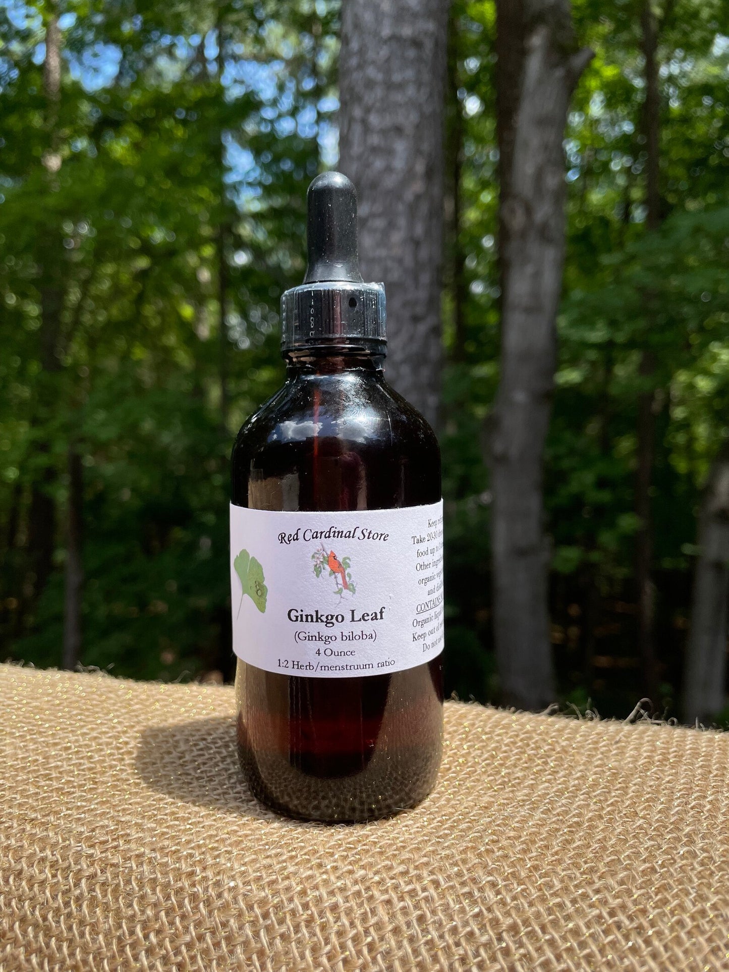 Ginkgo Leaf Tincture Herb Extract Double Extraction