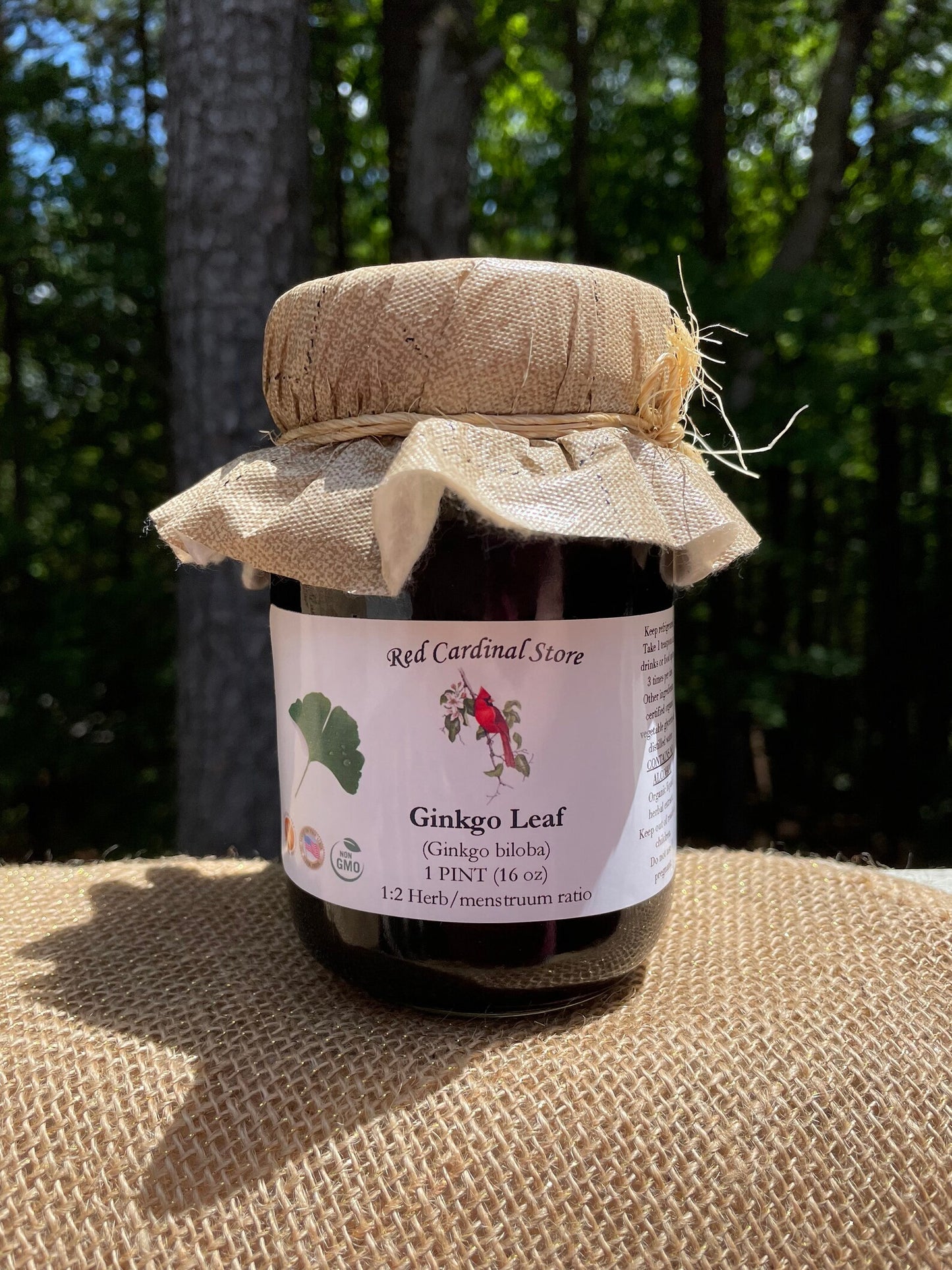 Ginkgo Leaf Tincture Herb Extract Double Extraction