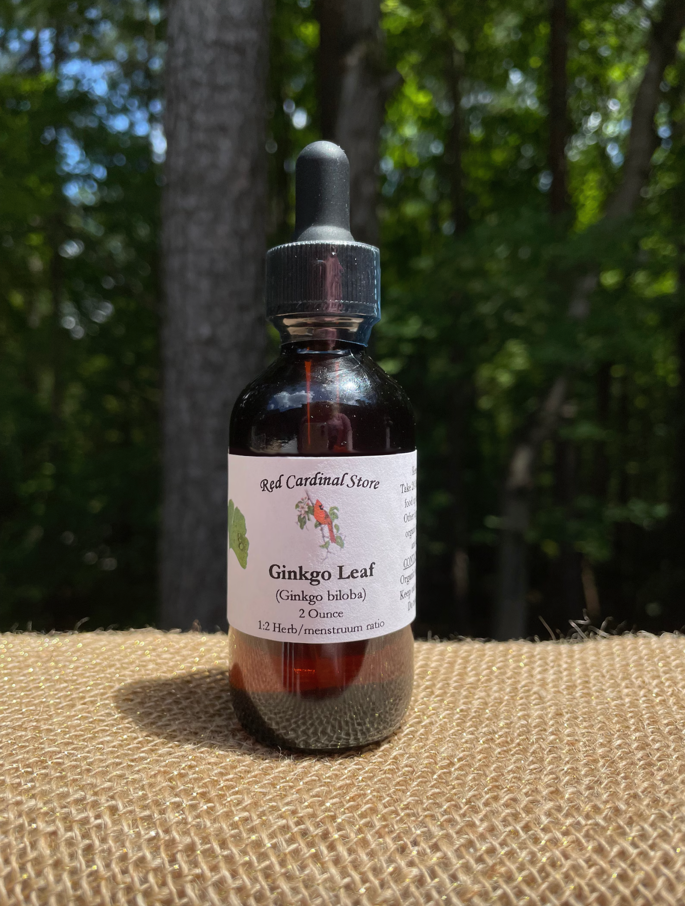 Ginkgo Leaf Tincture Herb Extract Double Extraction