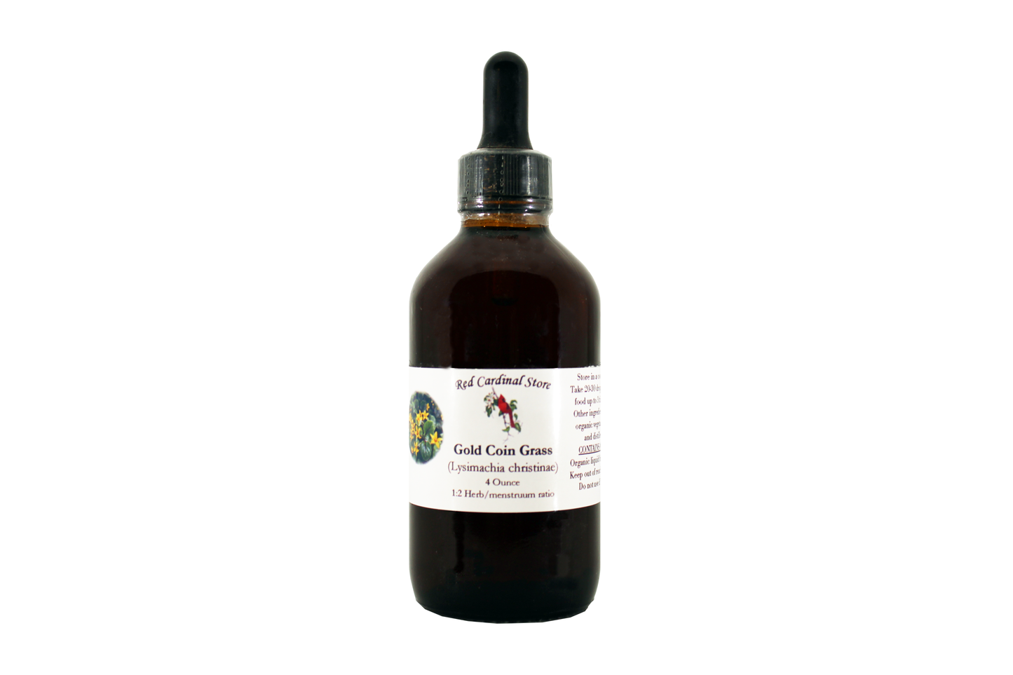 Gold Coin Grass (Jin Qian Cao, Lysimachia Christinae) Tincture Herb Extract Double Extraction