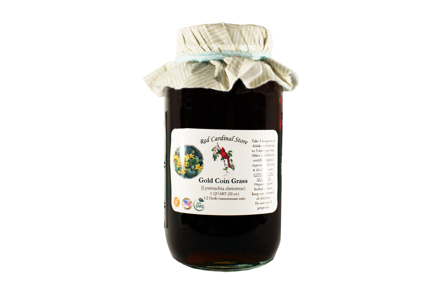 Gold Coin Grass (Jin Qian Cao, Lysimachia Christinae) Tincture Herb Extract Double Extraction