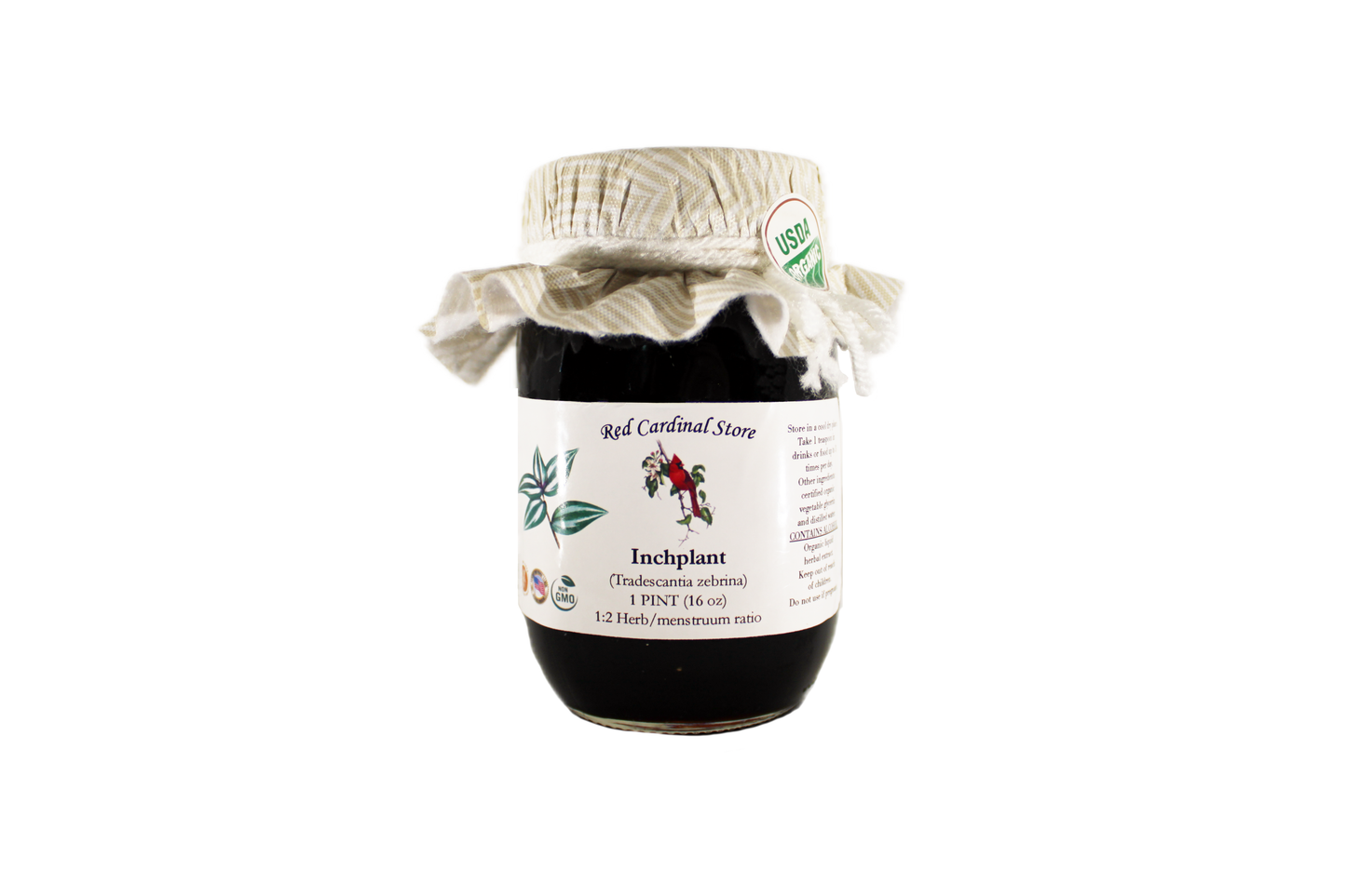 Inchplant (Tradescantia Zebrina, Wandering Jew) Tincture Herb Extract Double Extraction