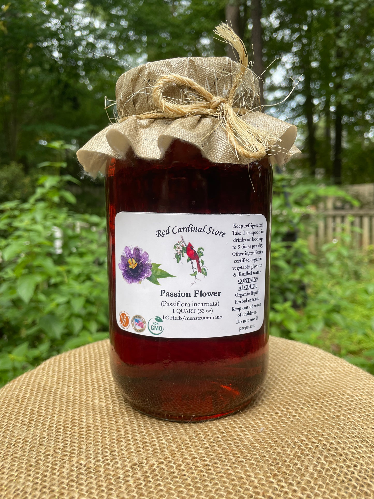 Purple Passion Flower (Passiflora Incarnata) Tincture Herb Extract Double Extraction