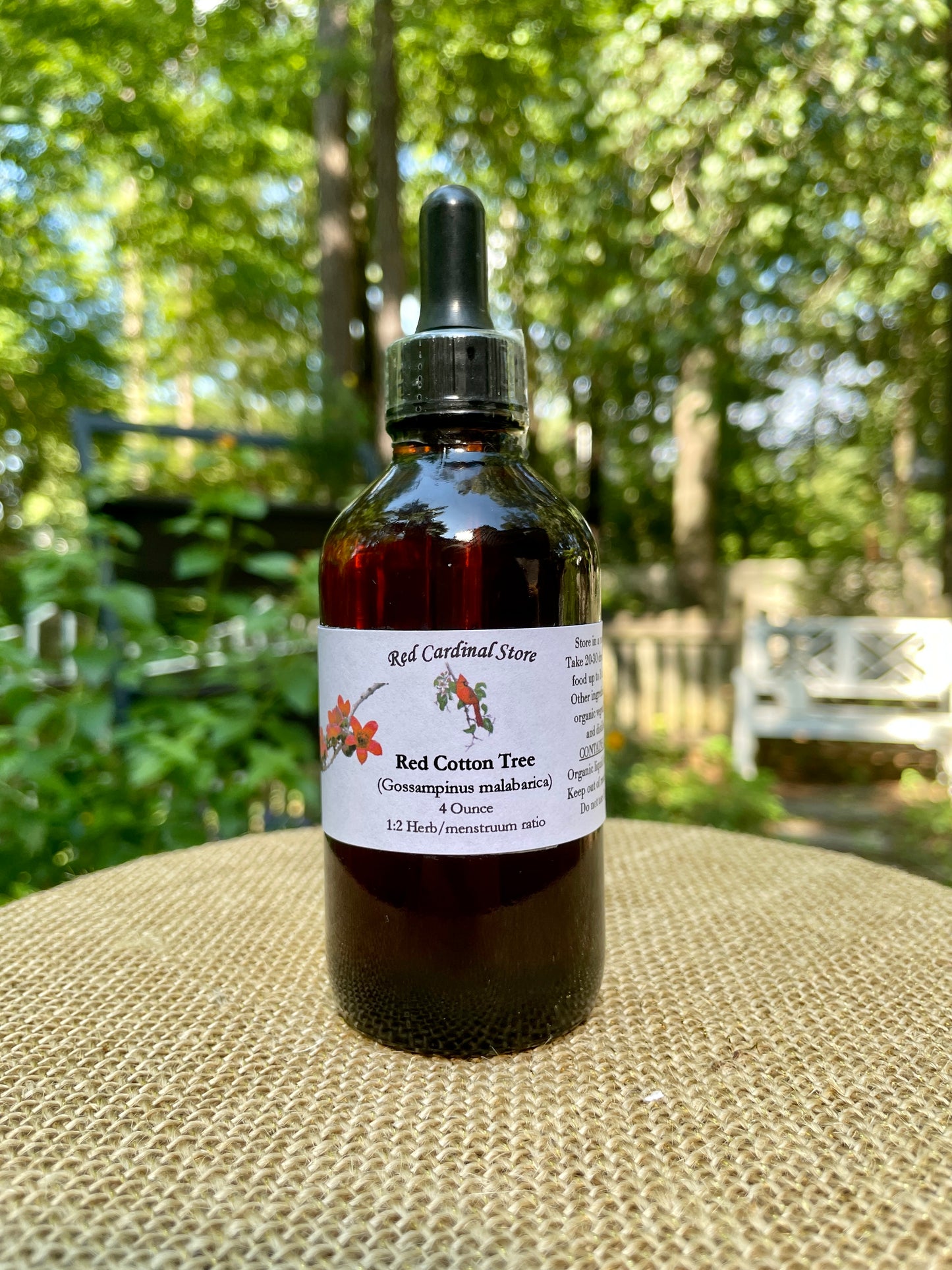 Red Cotton Tree Flower (Gossampinus Malabarica) Tincture Herb Extract Double Extraction