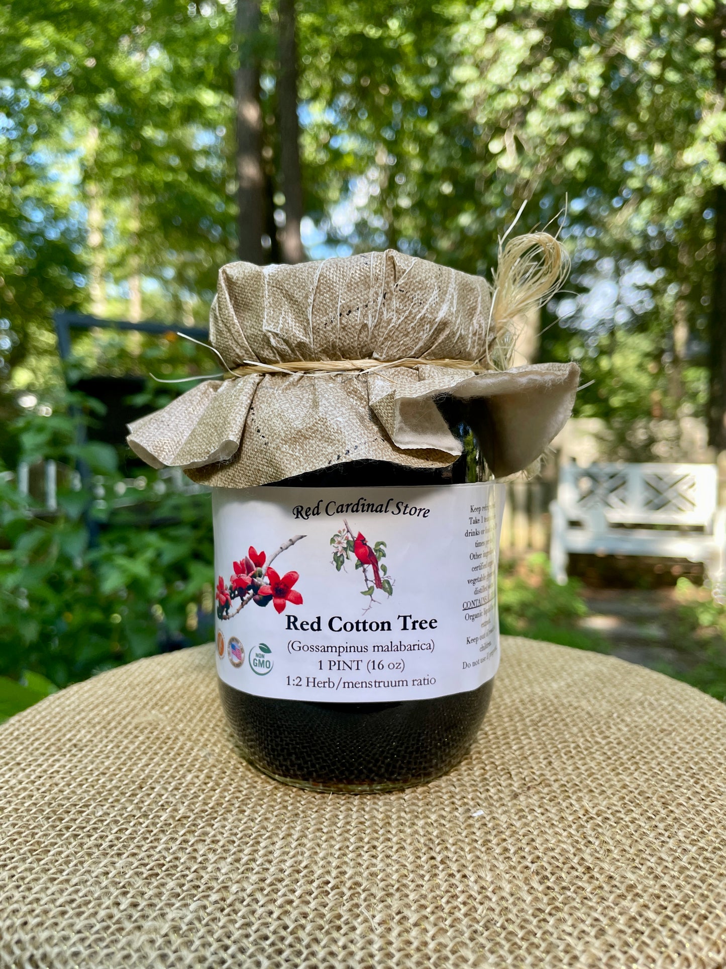 Red Cotton Tree Flower (Gossampinus Malabarica) Tincture Herb Extract Double Extraction
