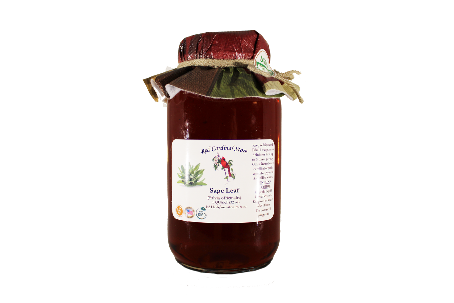 Sage Leaf Tincture Herb Extract Double Extraction