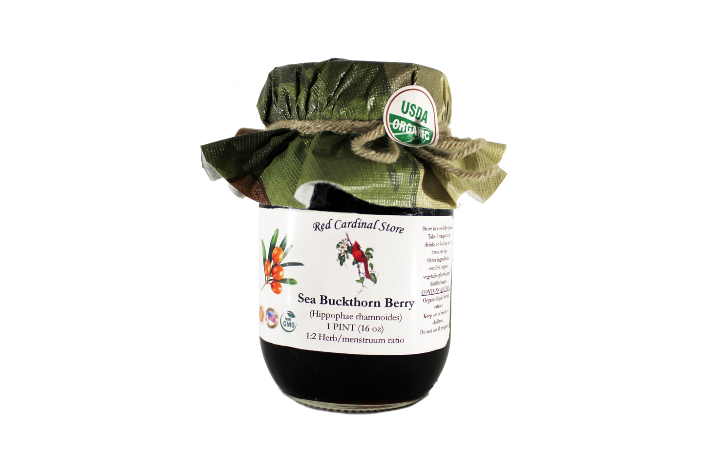 Sea Buckthorn Berry Tincture Herb Extract Double Extraction