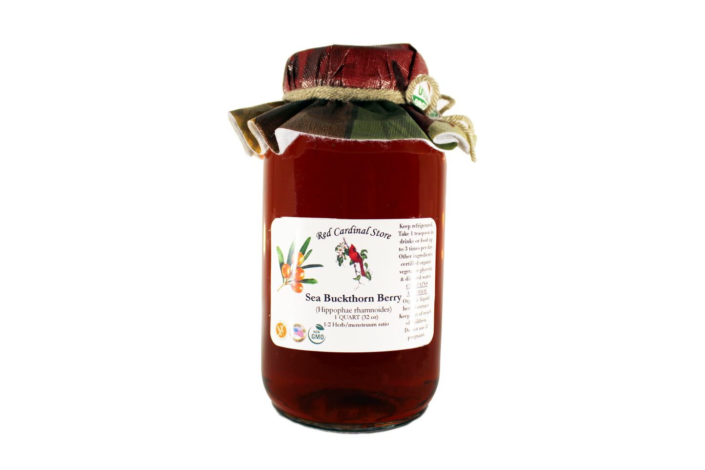 Sea Buckthorn Berry Tincture Herb Extract Double Extraction