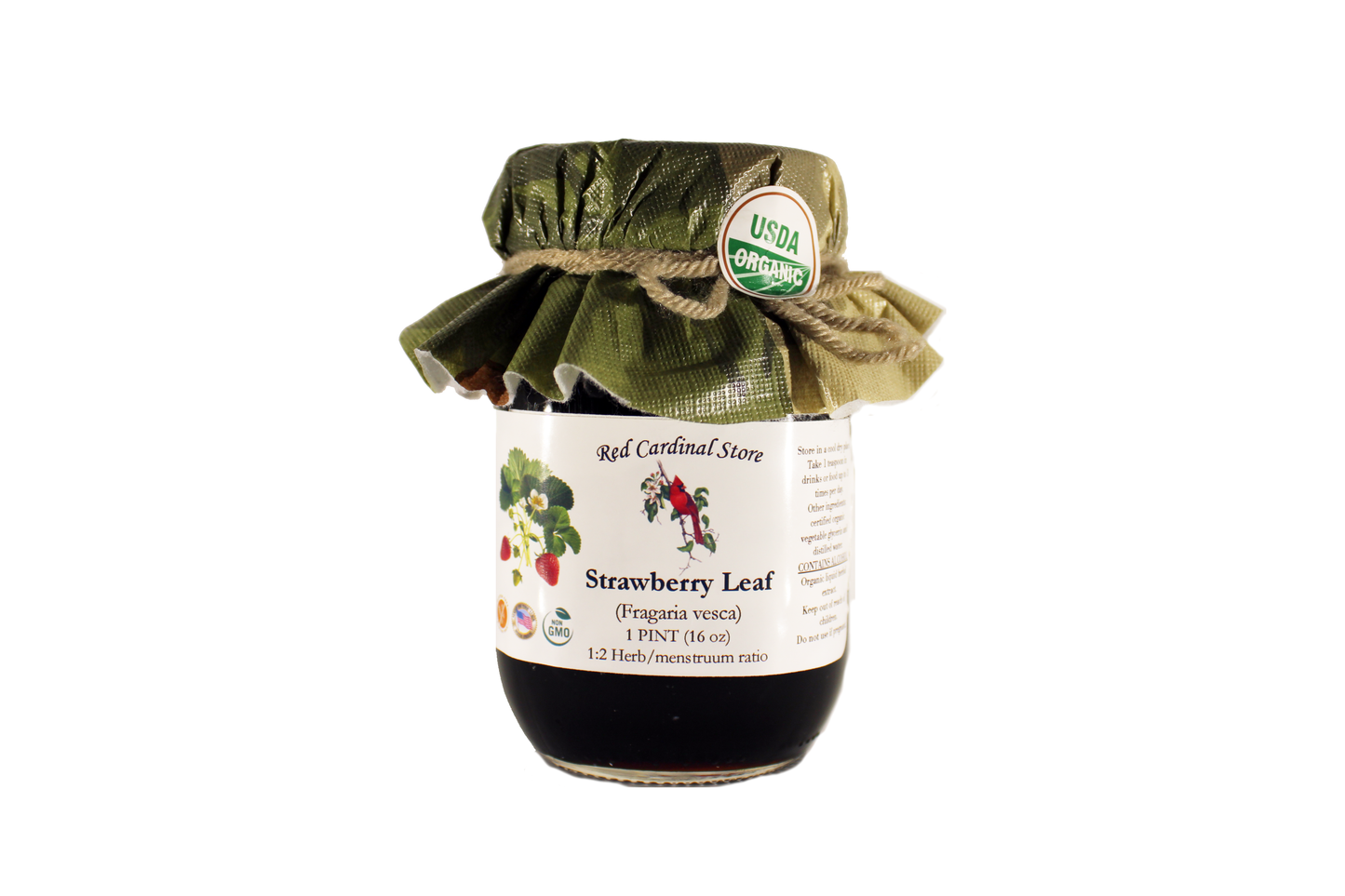 Strawberry Leaf (Fragaria Vesca) Tincture Herb Extract Double Extraction
