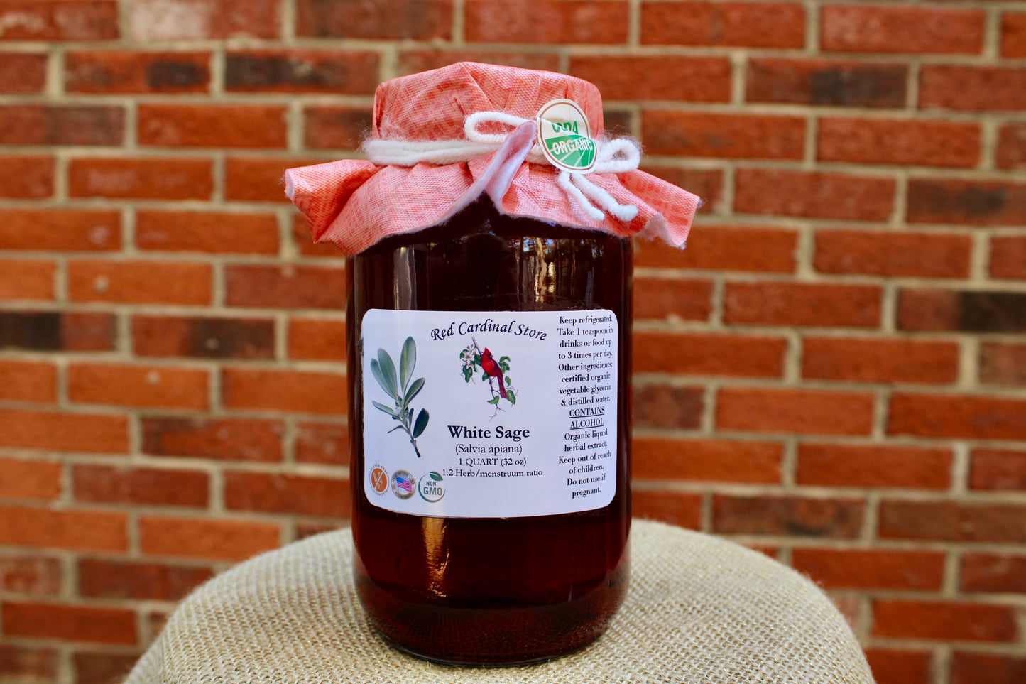 White Sage (Salvia Apiana) Tincture Herb Extract Double Extraction