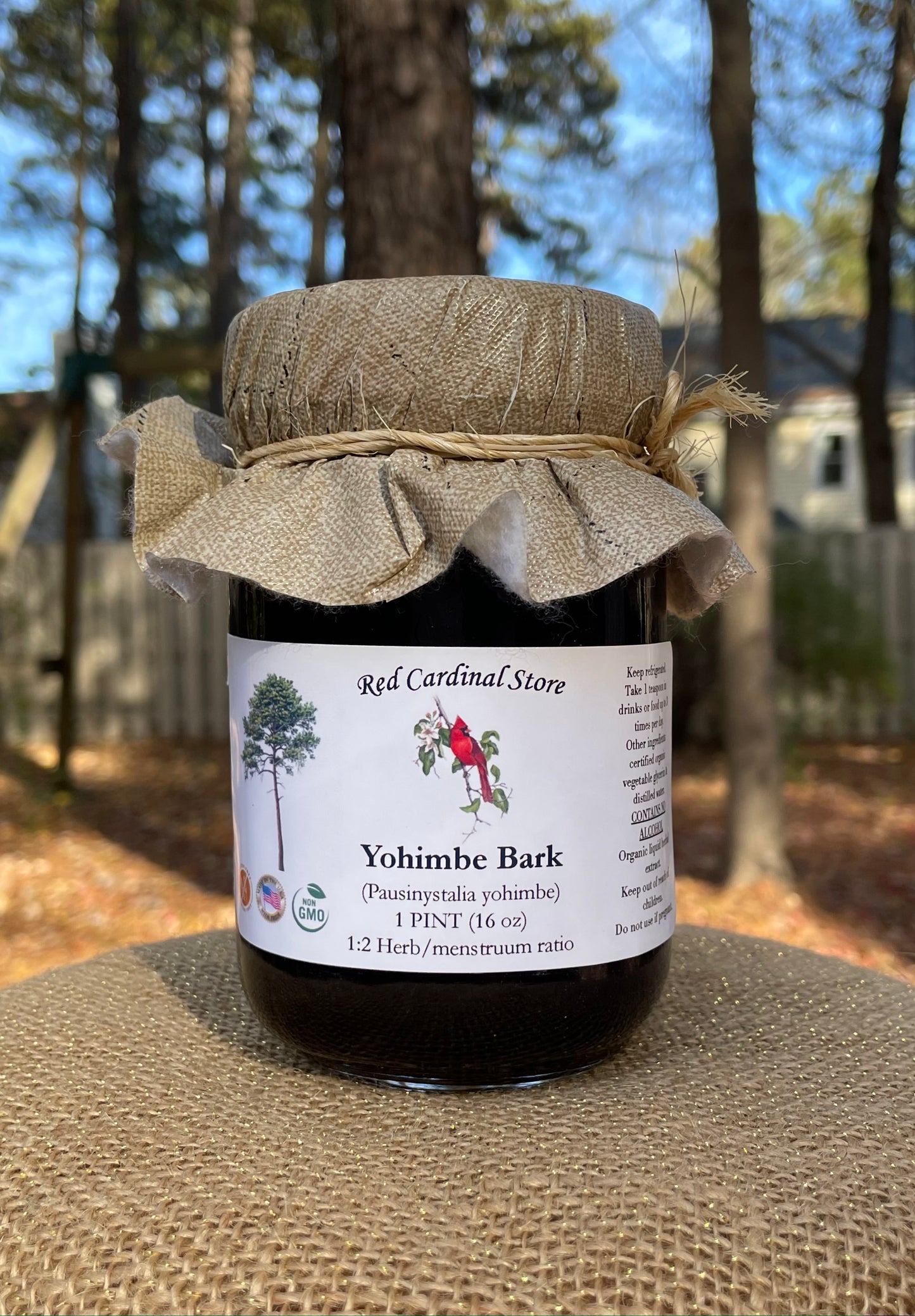 Yohimbe Bark (Pausinystalia Yohimbe) Tincture Herb Extract Double