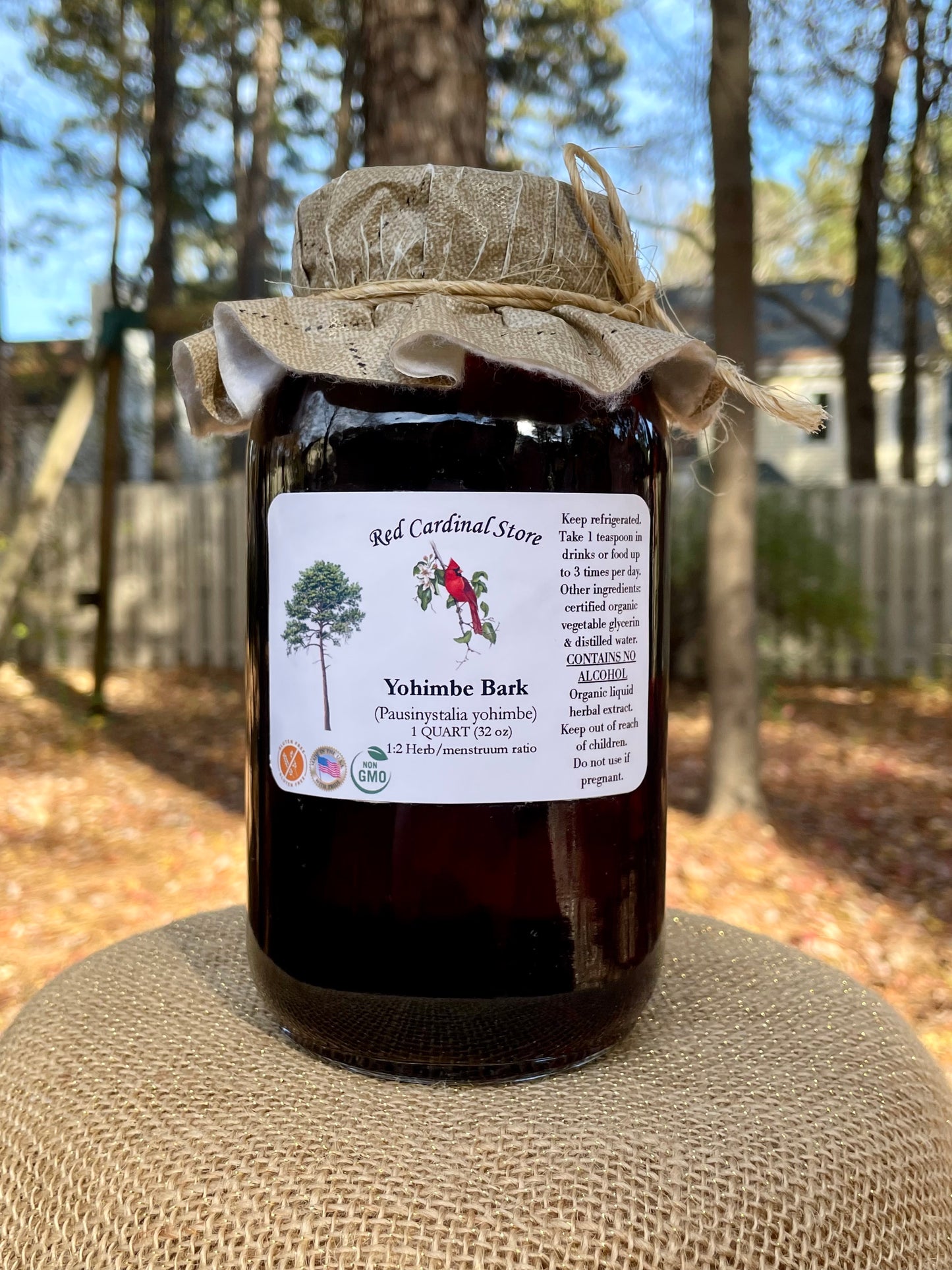 Yohimbe Bark (Pausinystalia Yohimbe) Tincture Herb Extract Double