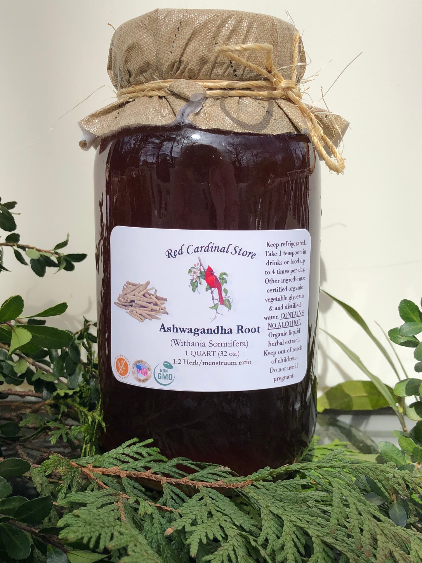 Ashwagandha Root Tincture Herb Extract Double Extraction