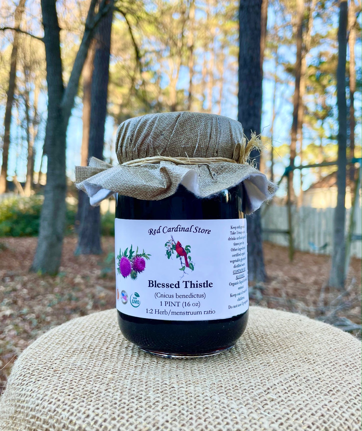 Blessed Thistle Tincture Herb Extract Double Extraction