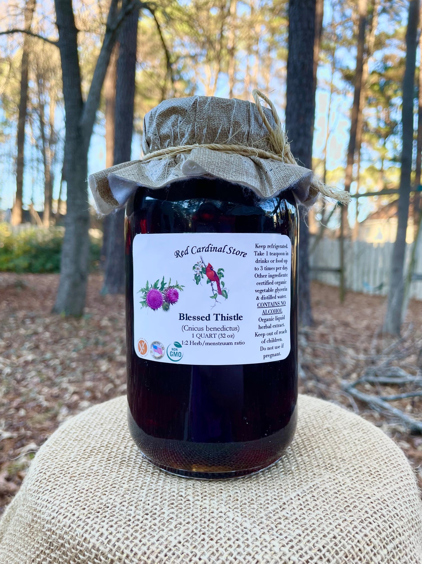 Blessed Thistle Tincture Herb Extract Double Extraction