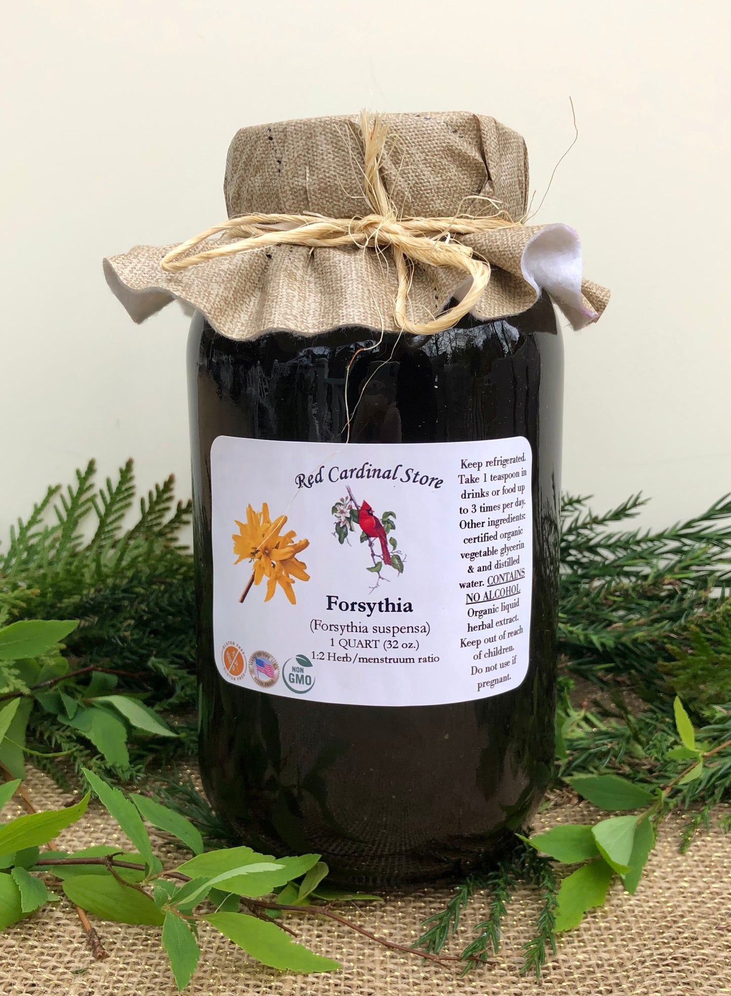 Forsythia Tincture Herb Extract Double Extraction
