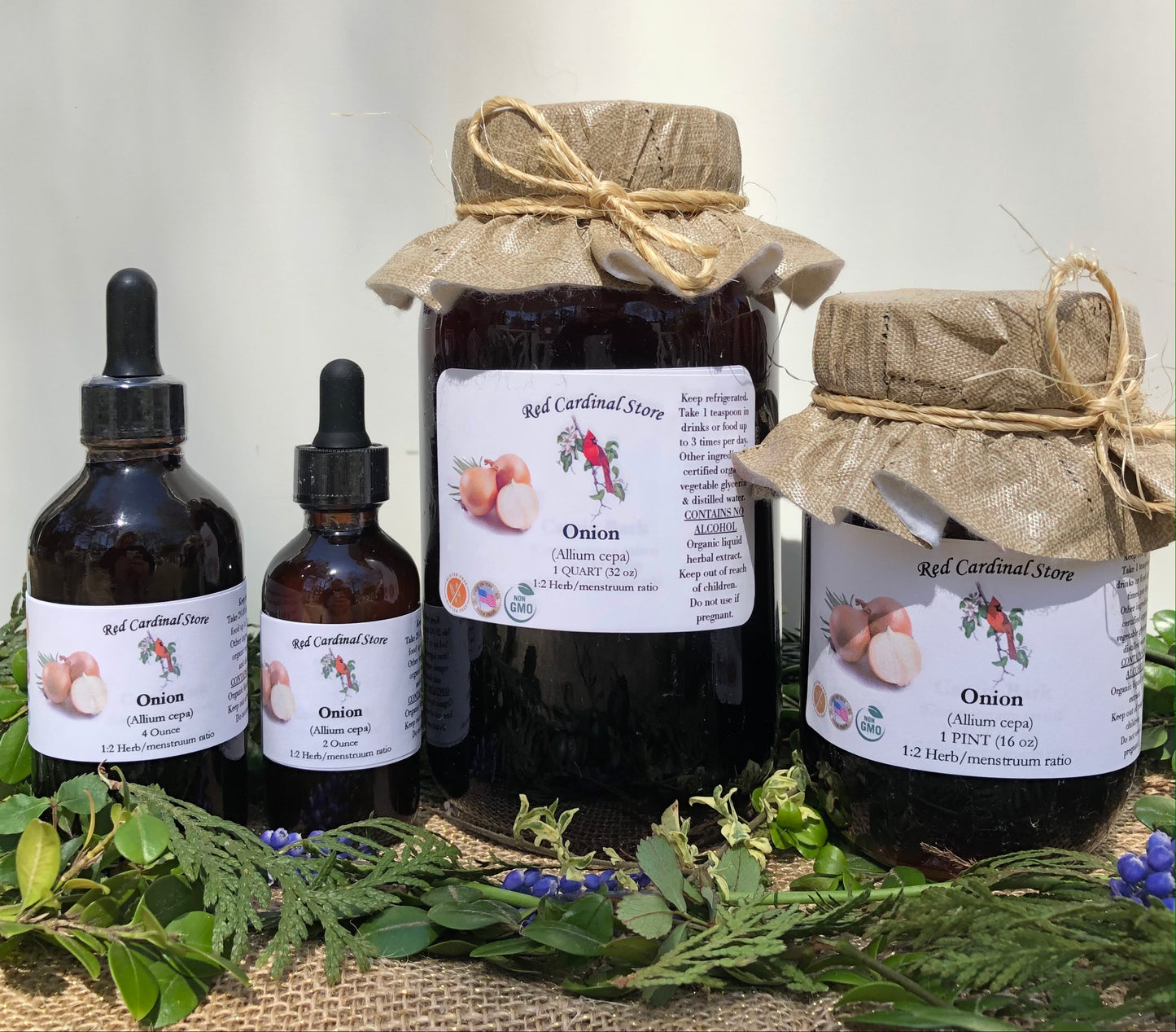 Onion Tincture Herb Extract Double Extraction