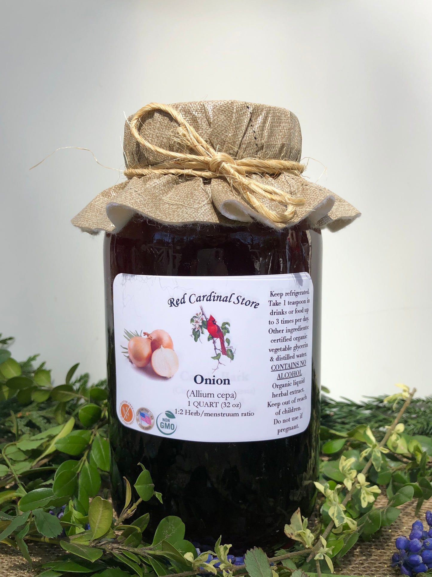 Onion Tincture Herb Extract Double Extraction