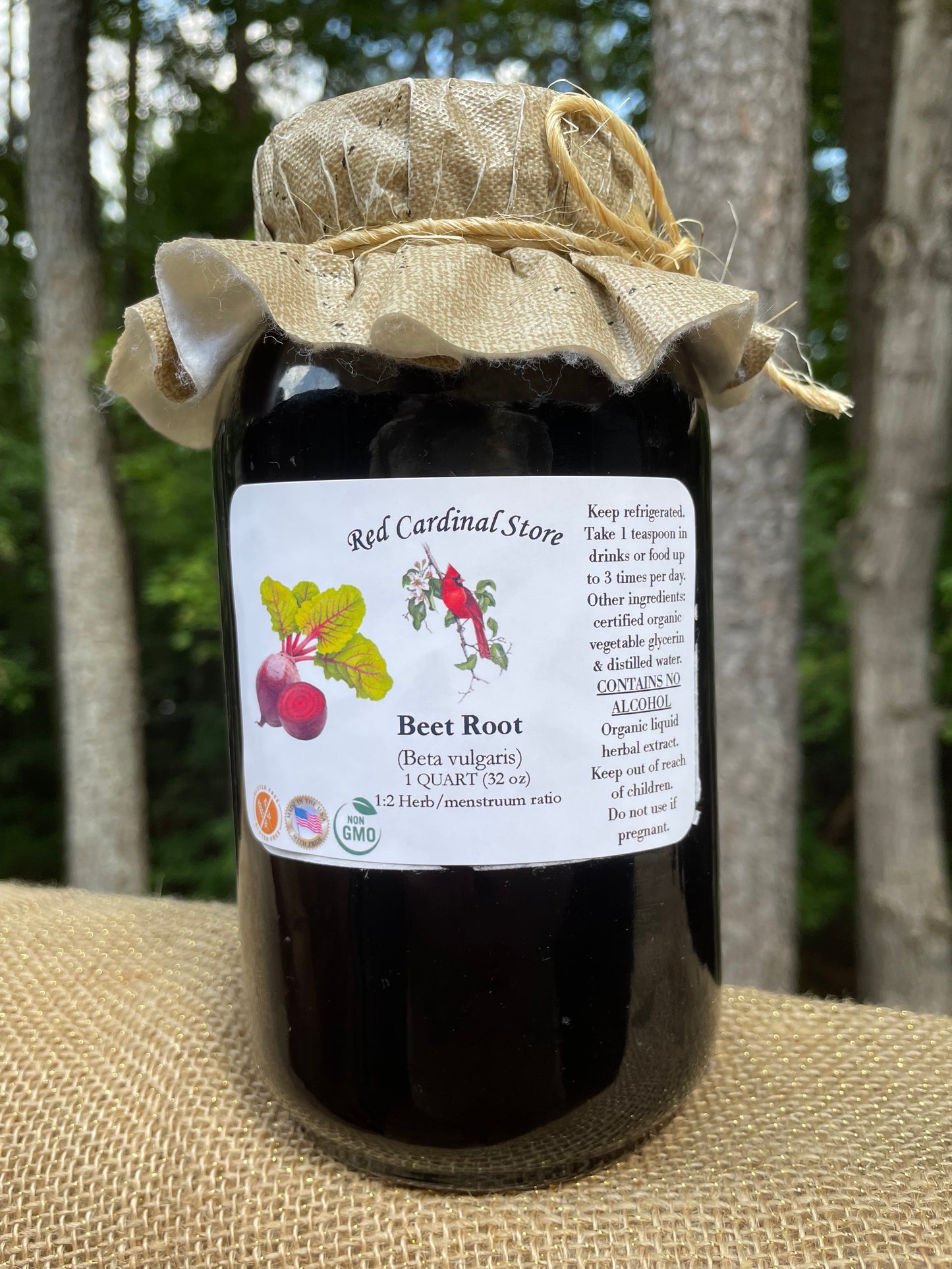 甜菜根(Beta Vulgaris)酊药草提取物双重提取