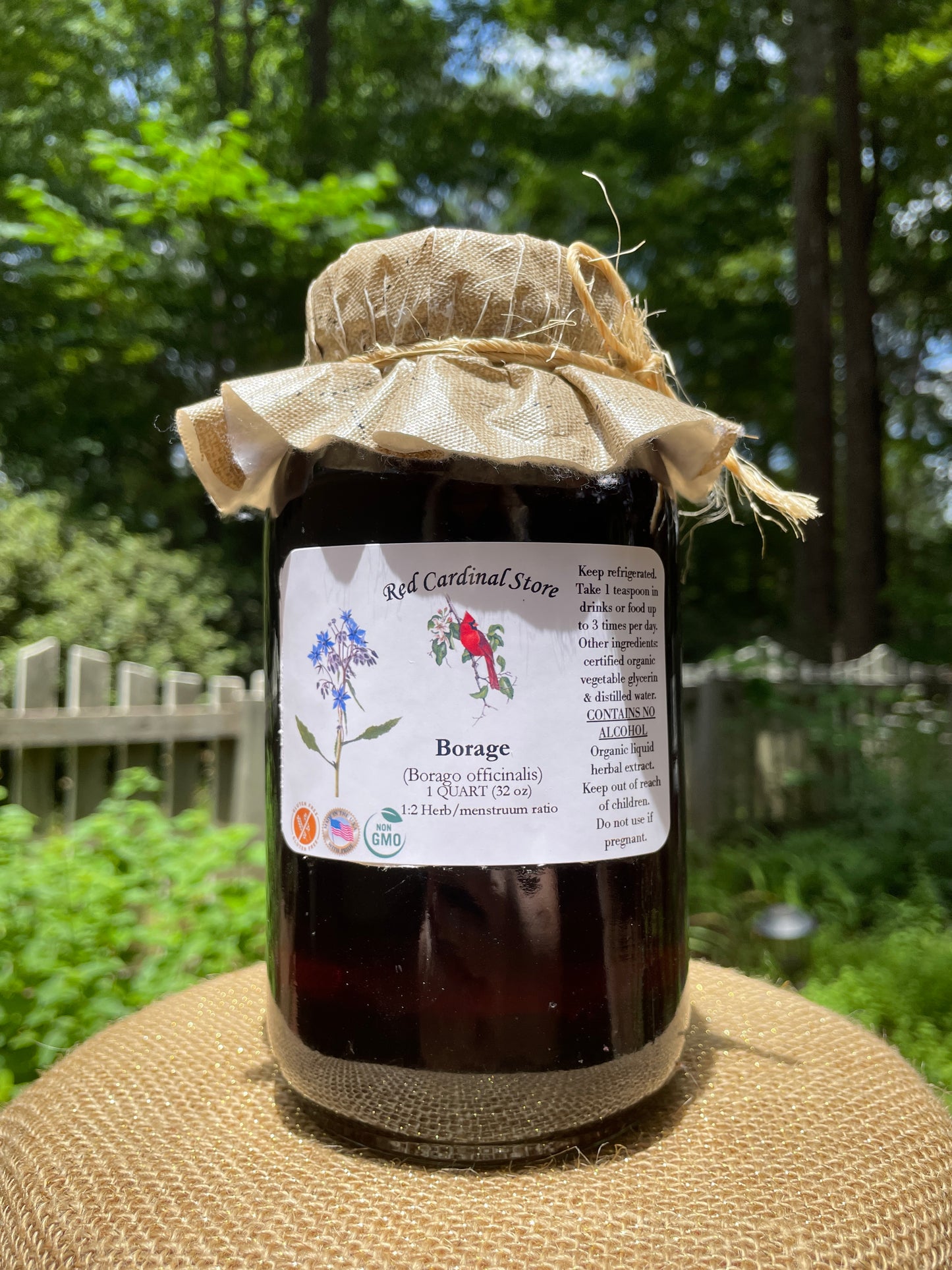 Borage Tincture Herb Extract Double Extraction