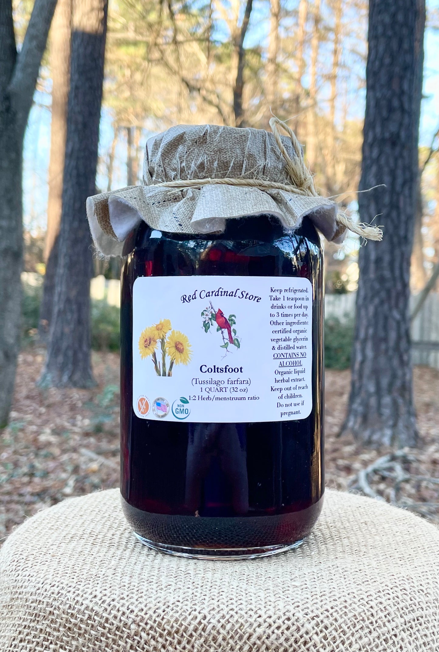 Coltsfoot Tincture Herb Extract Double Extraction