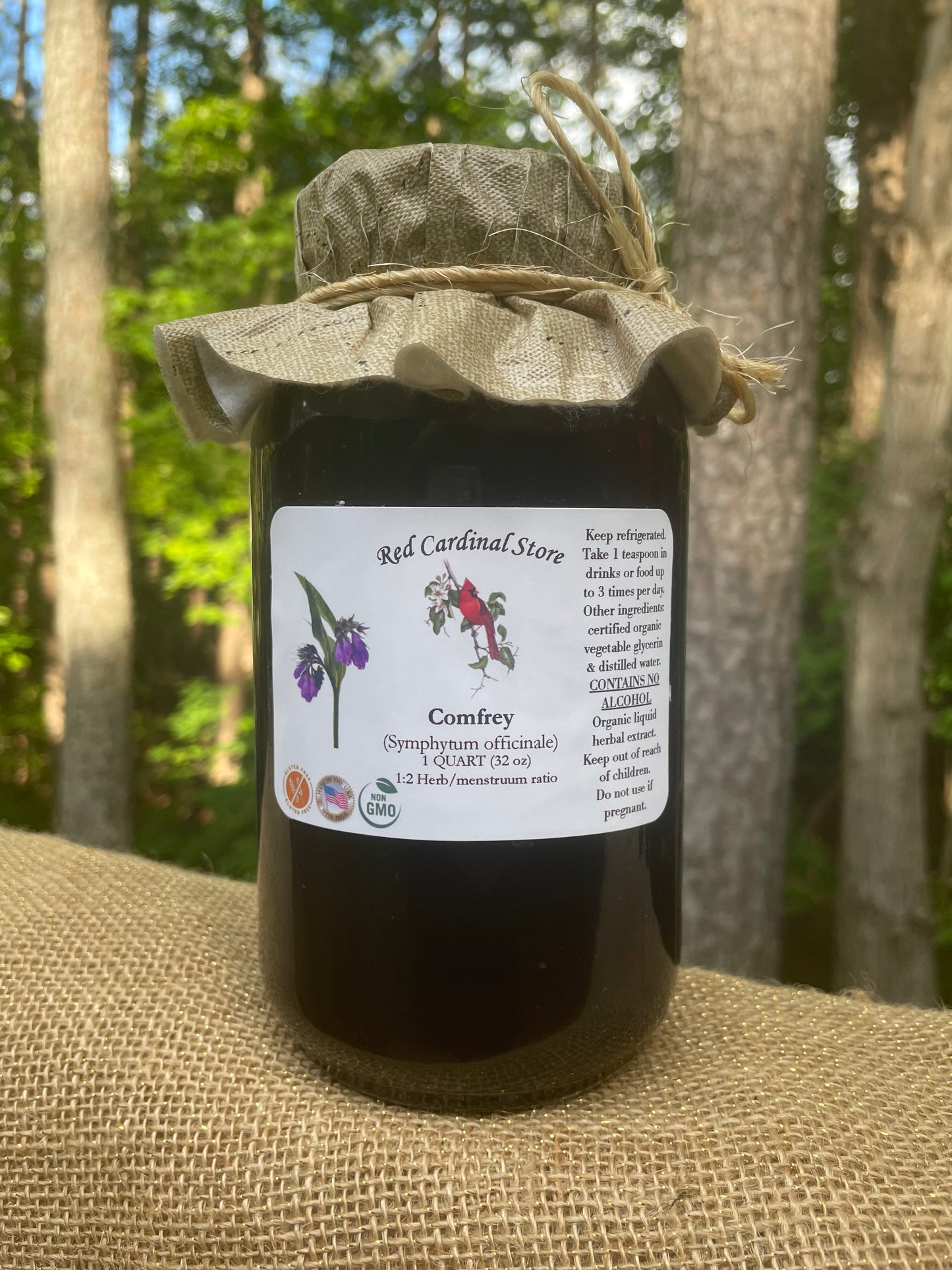 Comfrey Leaf Tincture Herb Extract Double Extraction