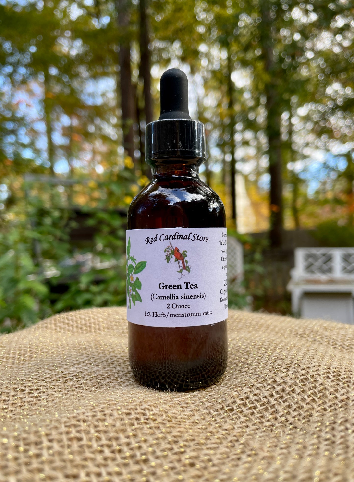绿茶叶(Camellia Sinensis)酊药草提取物双重提取