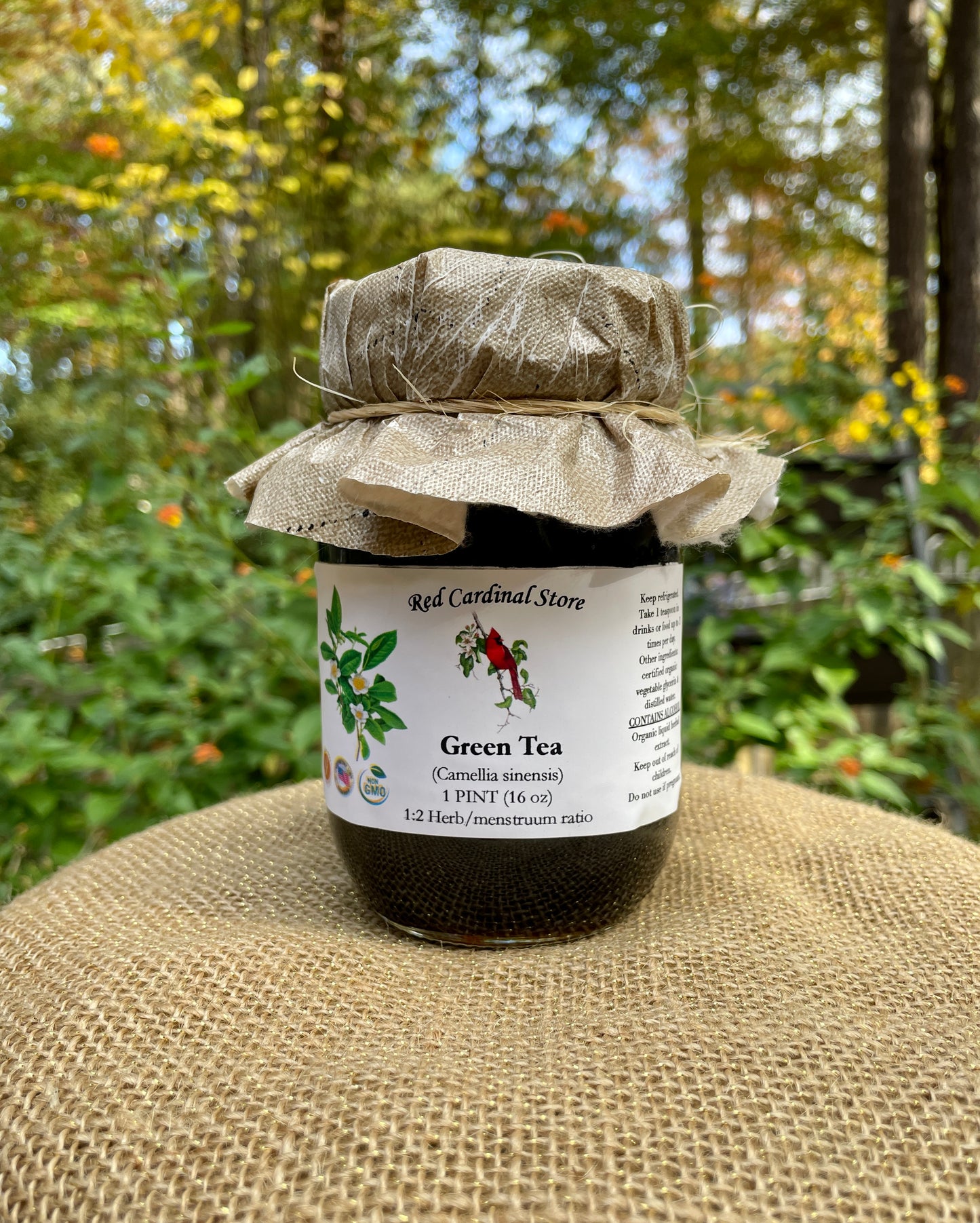 绿茶叶(Camellia Sinensis)酊药草提取物双重提取