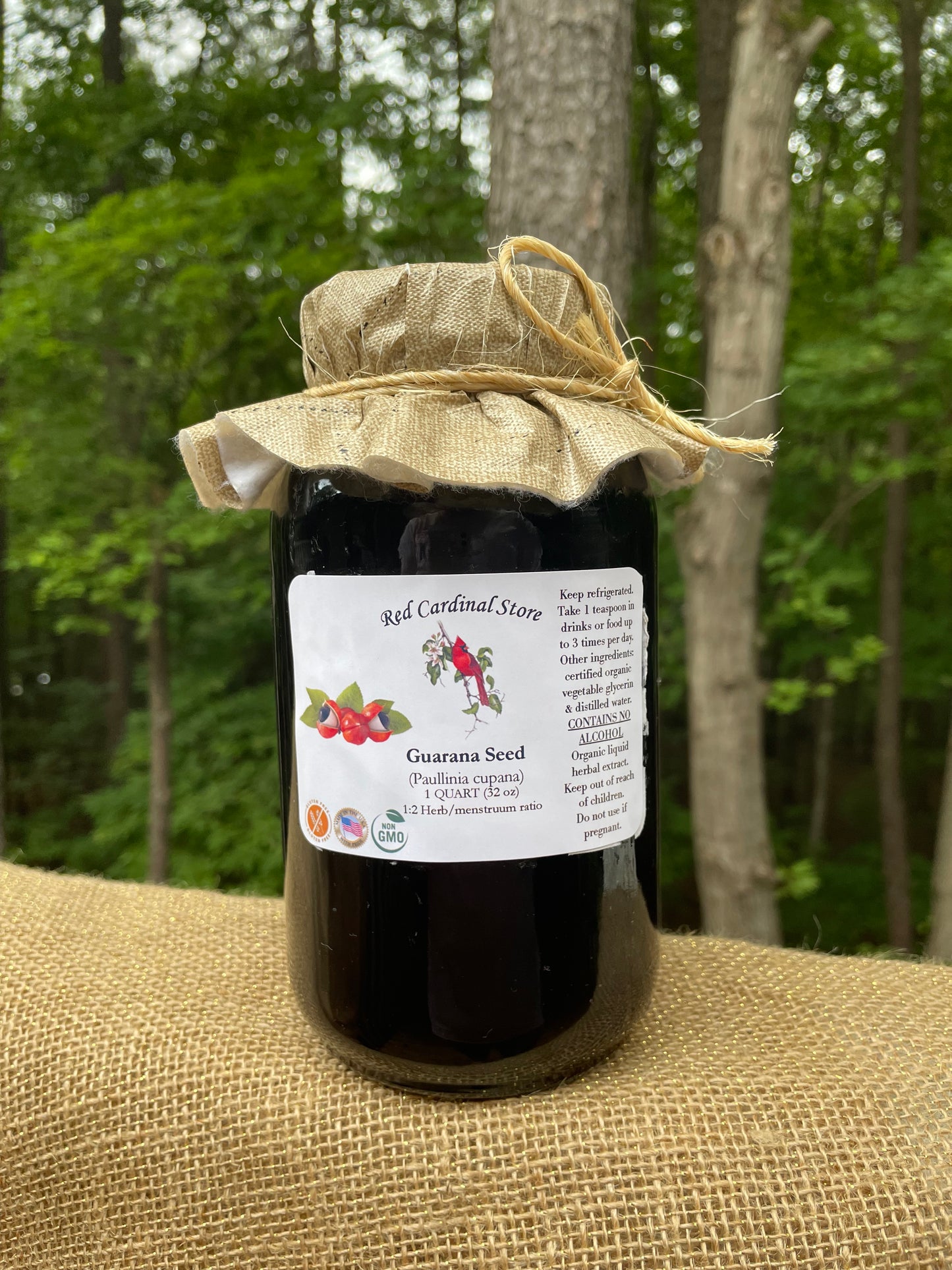 Guarana Seed Tincture Herb Extract Double Extraction