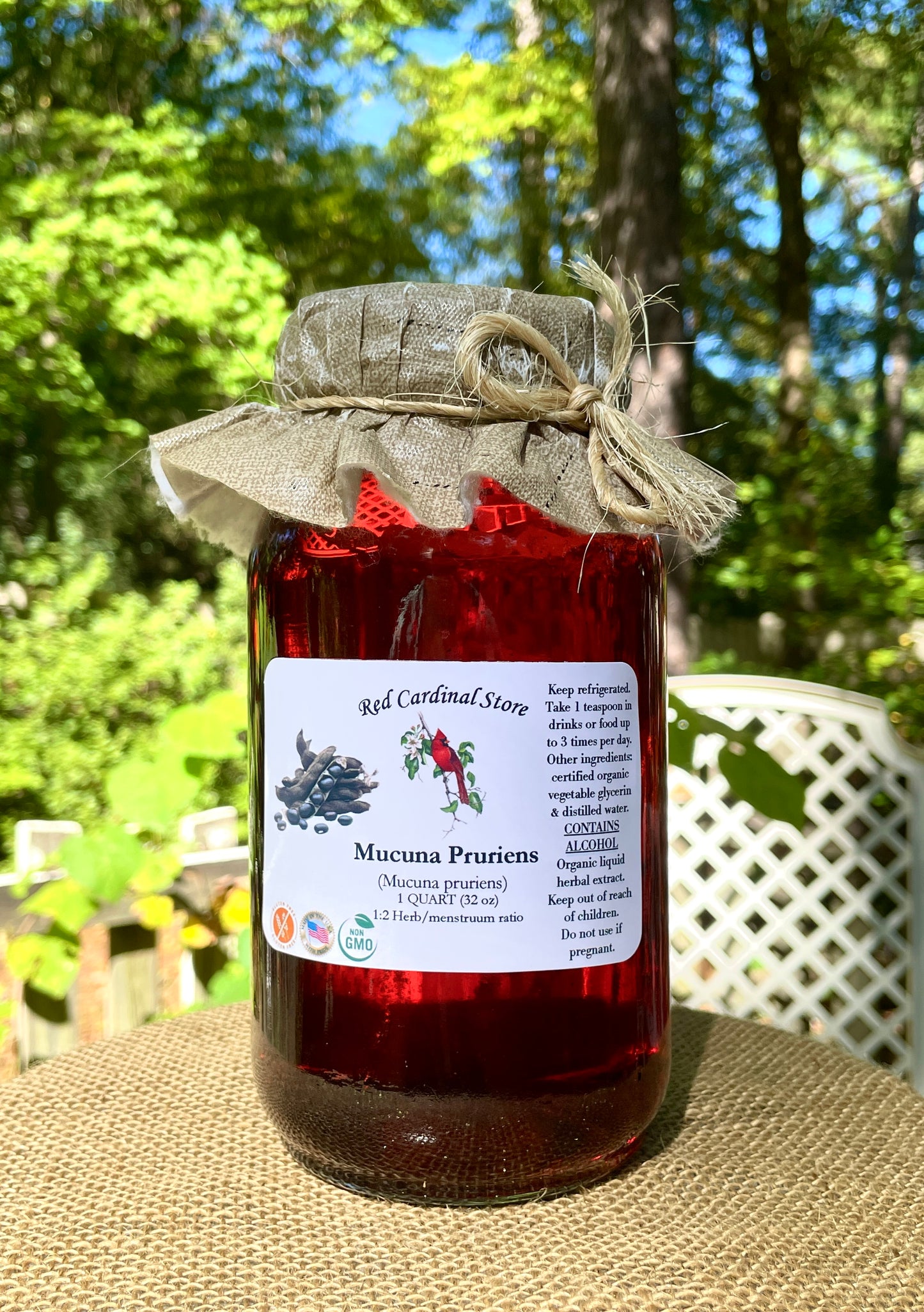 Mucuna Pruriens (Velvet Bean) Tincture Herb Extract Double Extraction