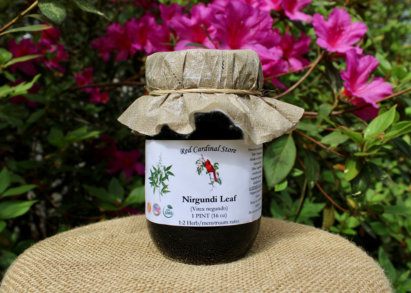 Nirgundi 叶(贞洁树、Vitex Negundo)酊药草提取物双重提取