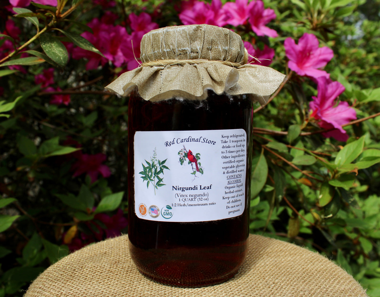 Nirgundi 叶(贞洁树、Vitex Negundo)酊药草提取物双重提取