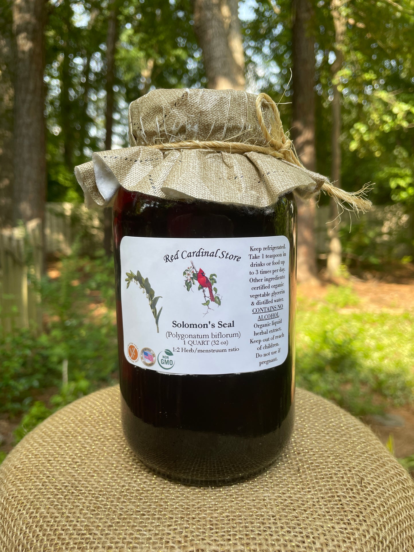 Extracto de hierba con tintura de sello de Salomón, doble extracción