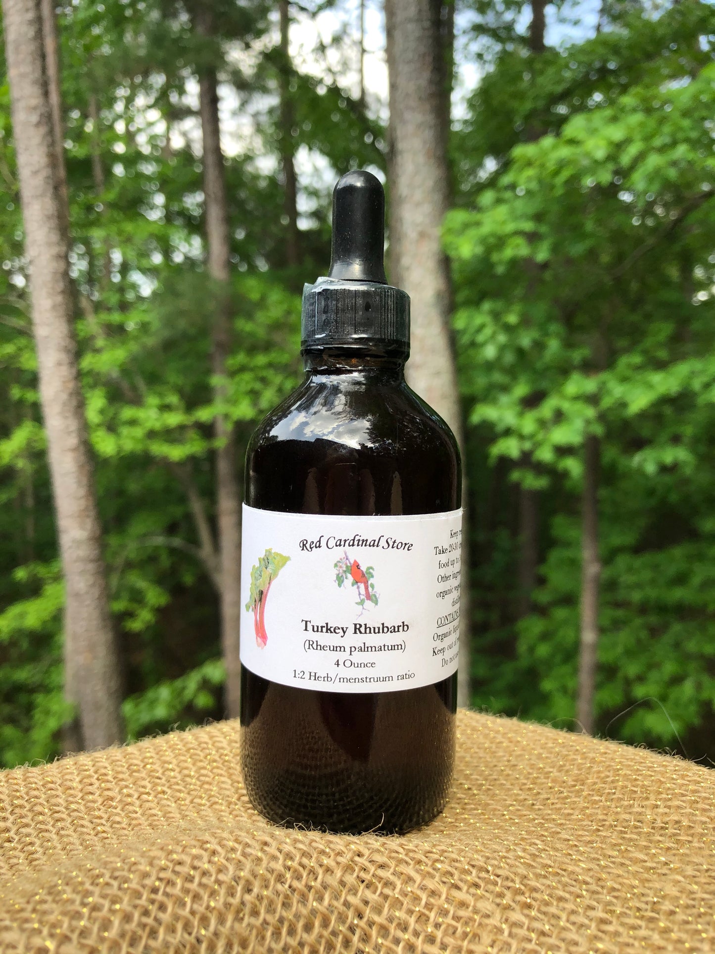 Turkey Rhubarb Tincture Herb Extract Double Extraction
