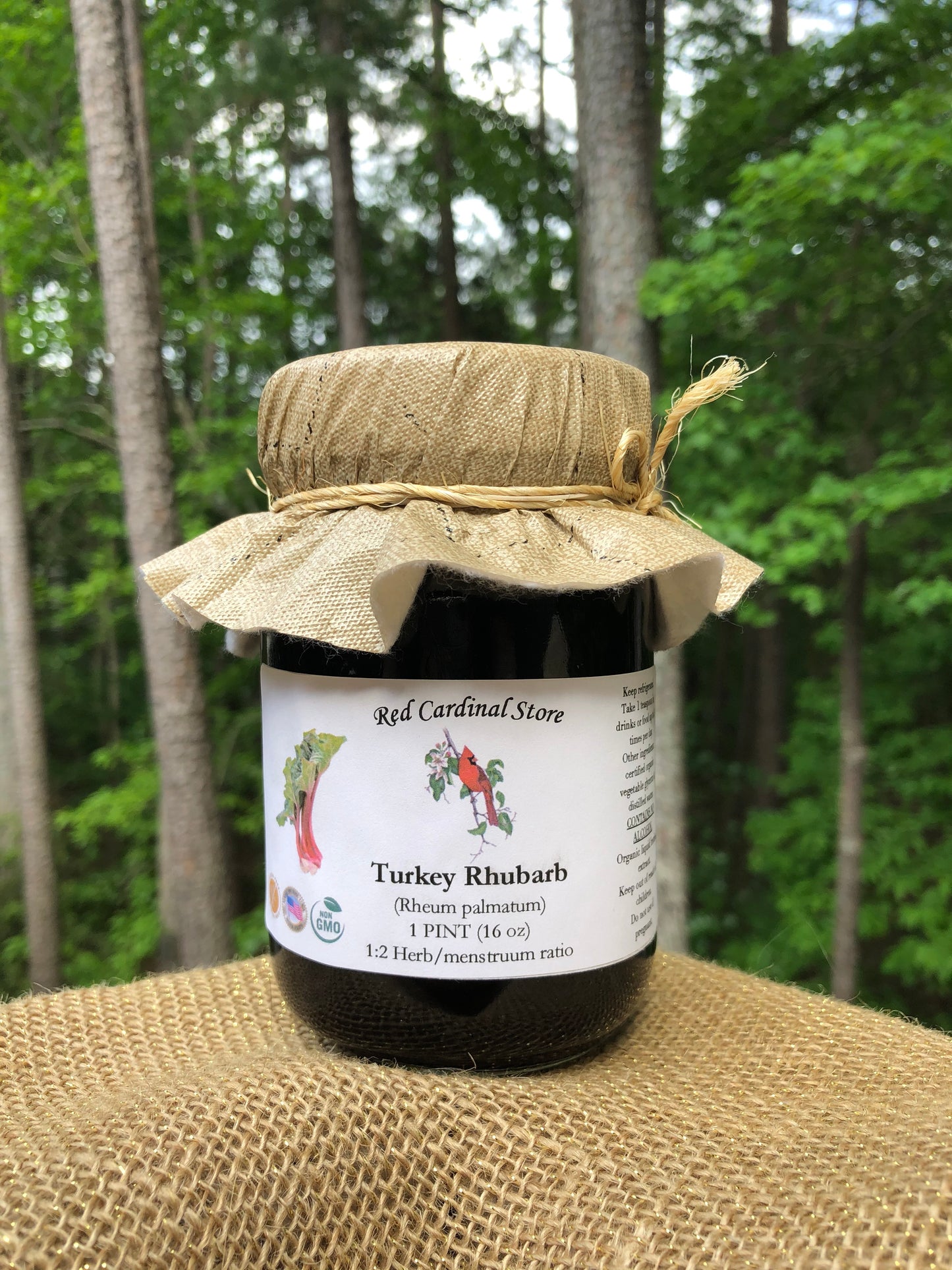 Turkey Rhubarb Tincture Herb Extract Double Extraction