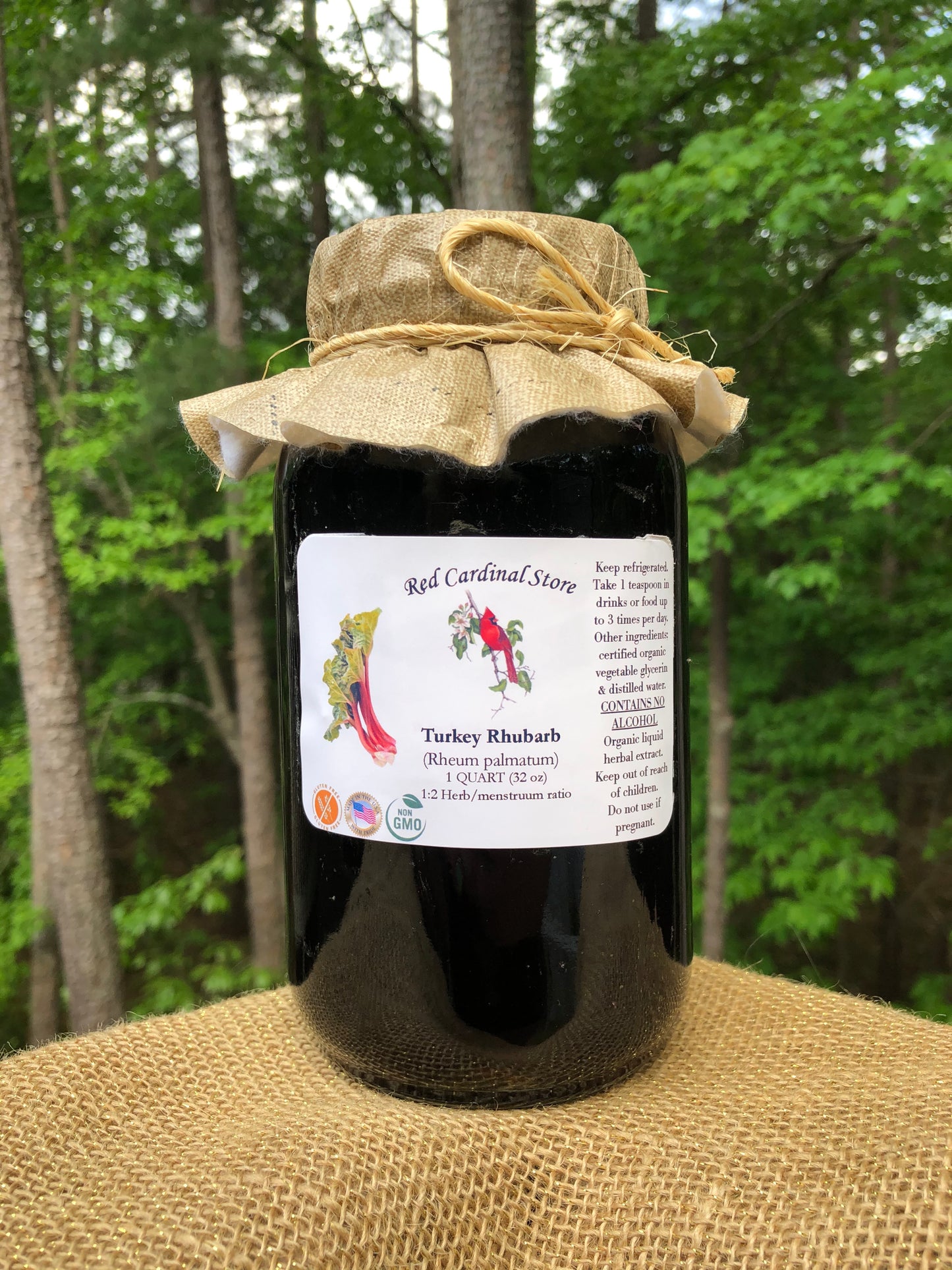 Turkey Rhubarb Tincture Herb Extract Double Extraction