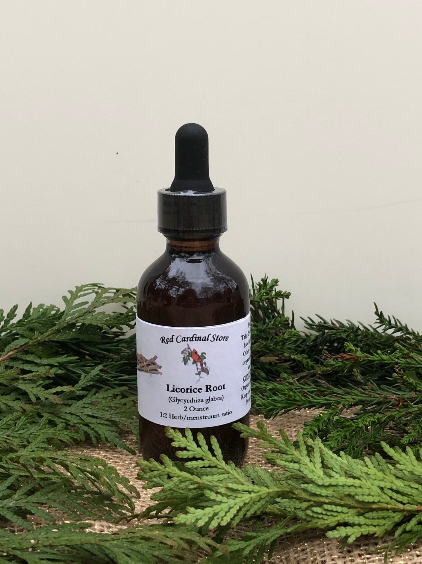 甘草根(炙甘草)酊药草提取物双重提取